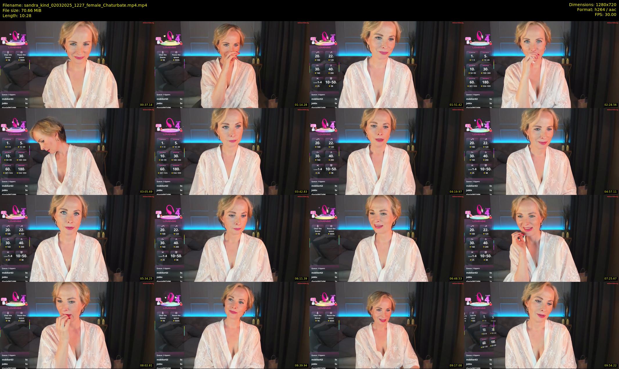 sandra_kind — 11 minute Chaturbate female cam show recording, 720p, Mar 2, 2025