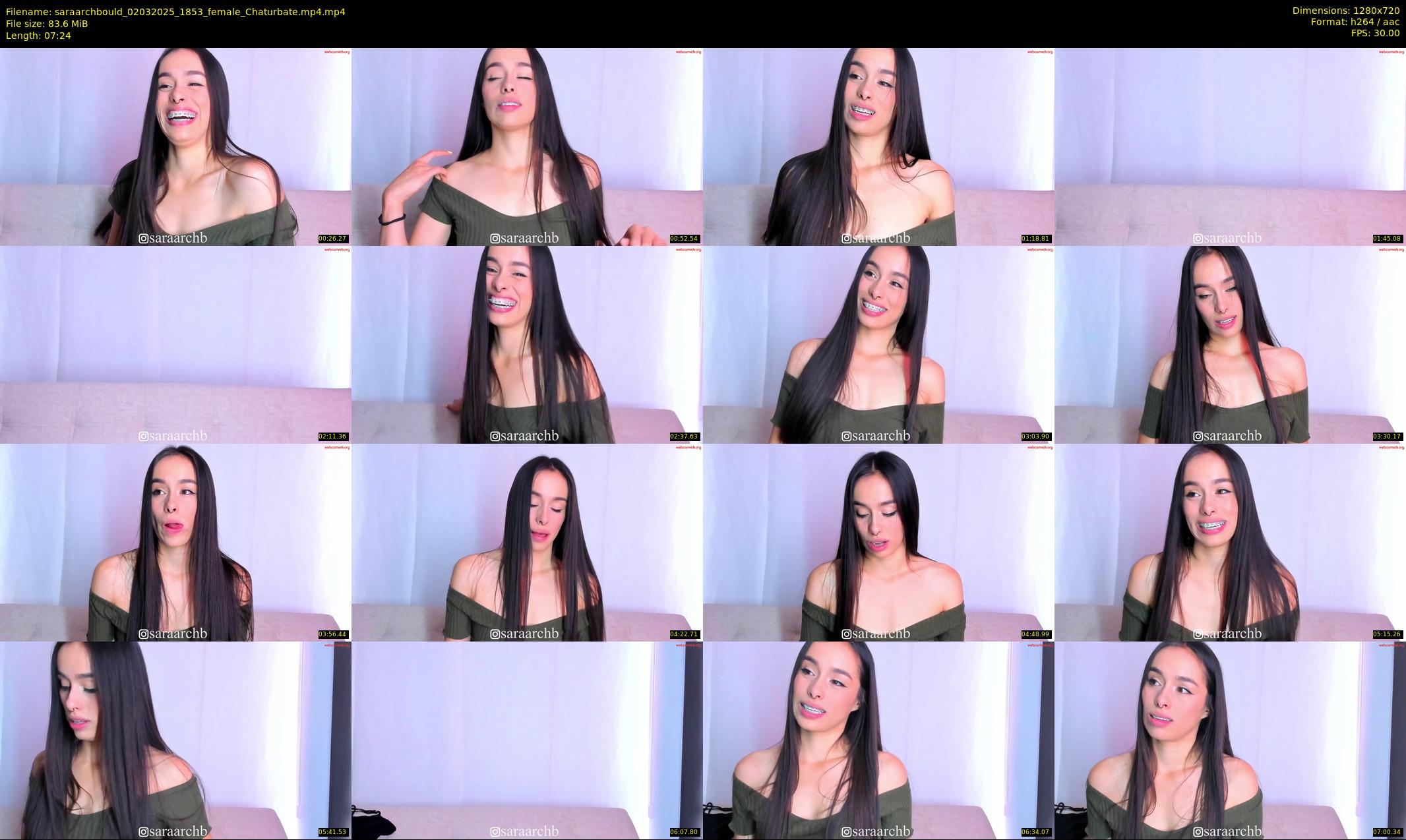 saraarchbould — 8 minute Chaturbate female cam show recording, 720p, Mar 2, 2025