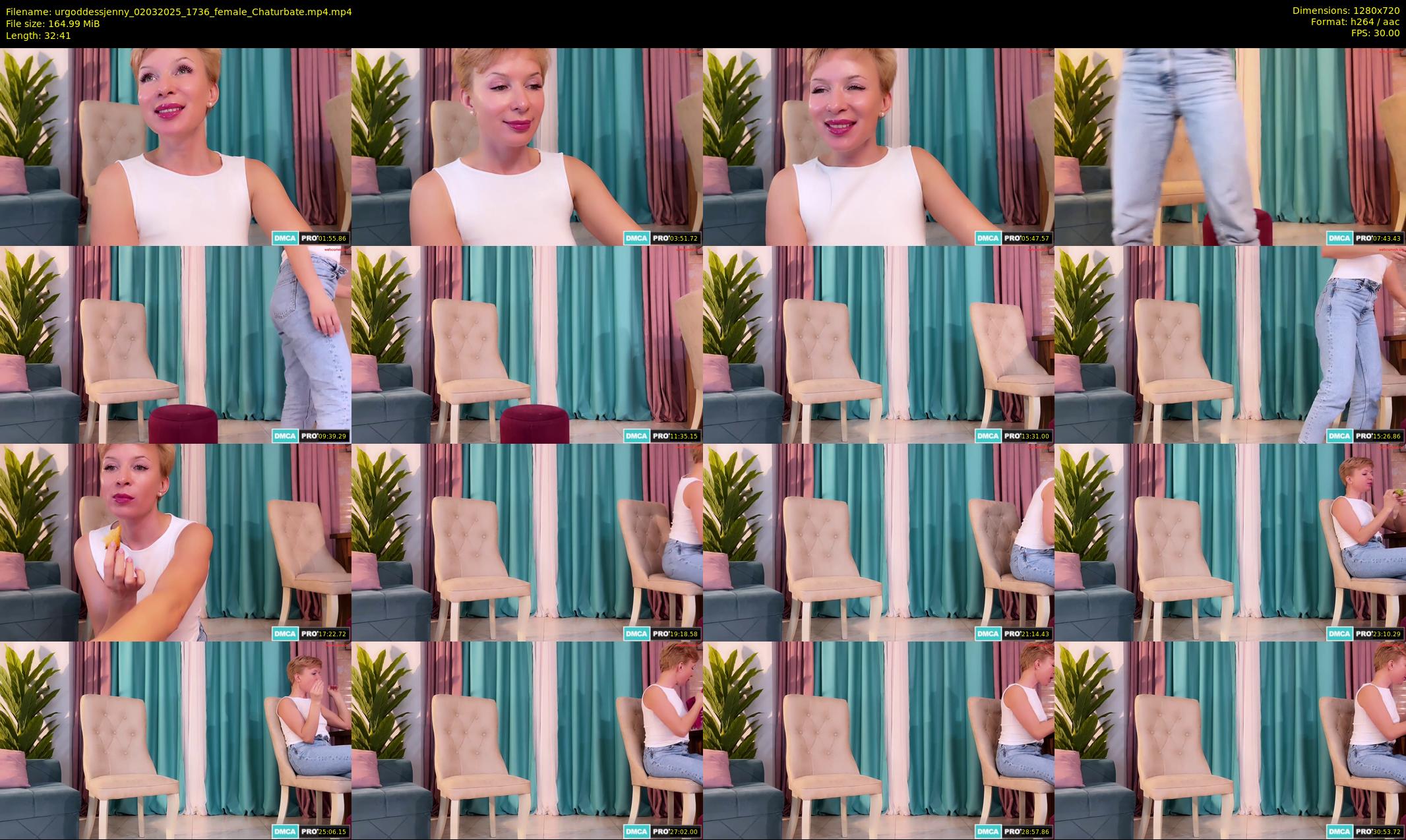 urgoddessjenny — 33 minute Chaturbate female cam show recording, 720p, Mar 2, 2025