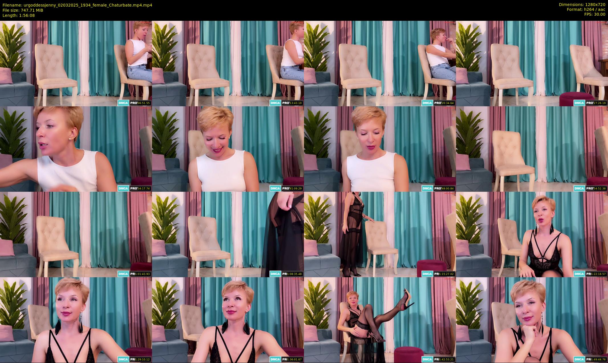 urgoddessjenny — 117 minute Chaturbate female cam show recording, 720p, Mar 2, 2025