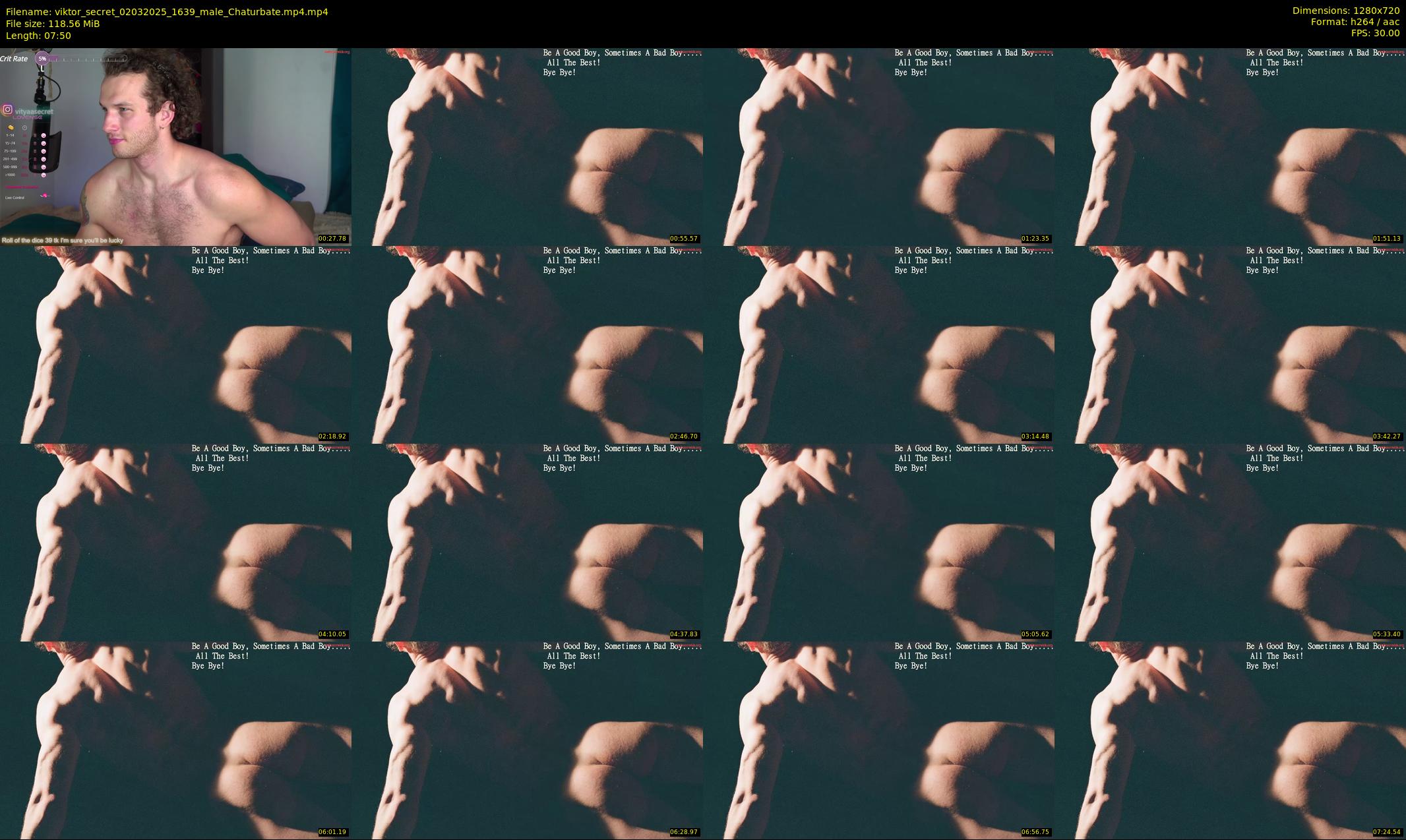 viktor_secret — 8 minute Chaturbate male cam show recording, 720p, Mar 2, 2025