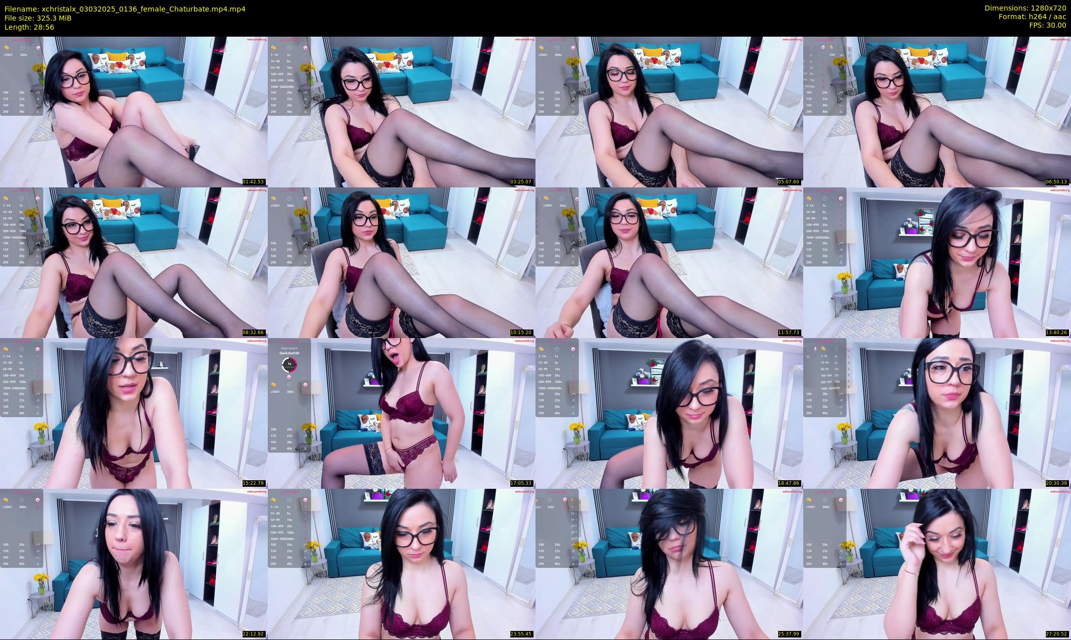 xchristalx — 29 minute Chaturbate female cam show recording, 720p, Mar 3, 2025