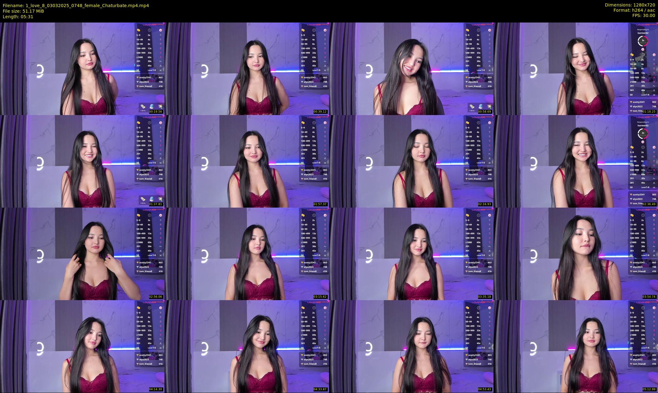 1_love_8 — 6 minute Chaturbate female cam show recording, 720p, Mar 3, 2025