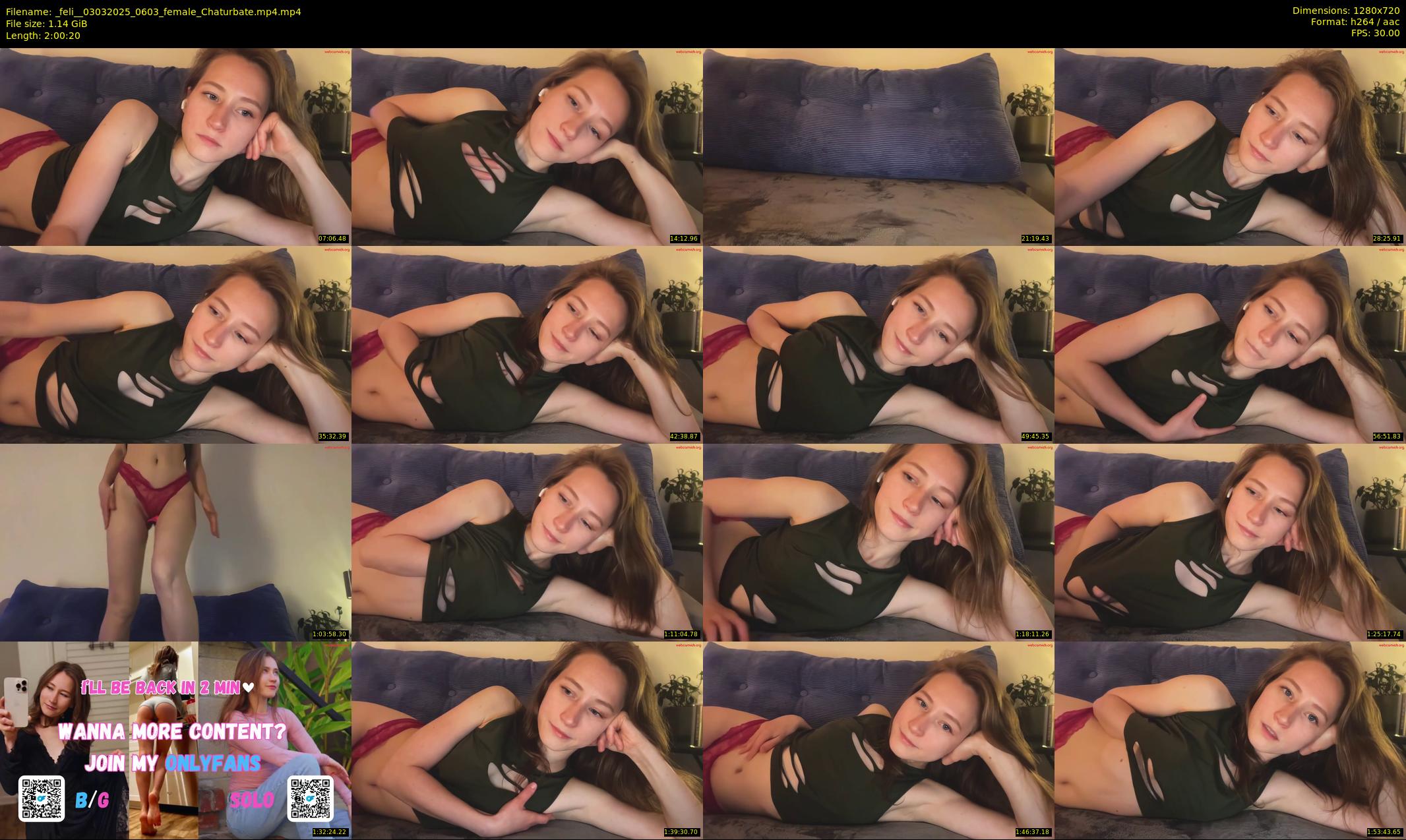 _feli_ — 121 minute Chaturbate female cam show recording, 720p, Mar 3, 2025