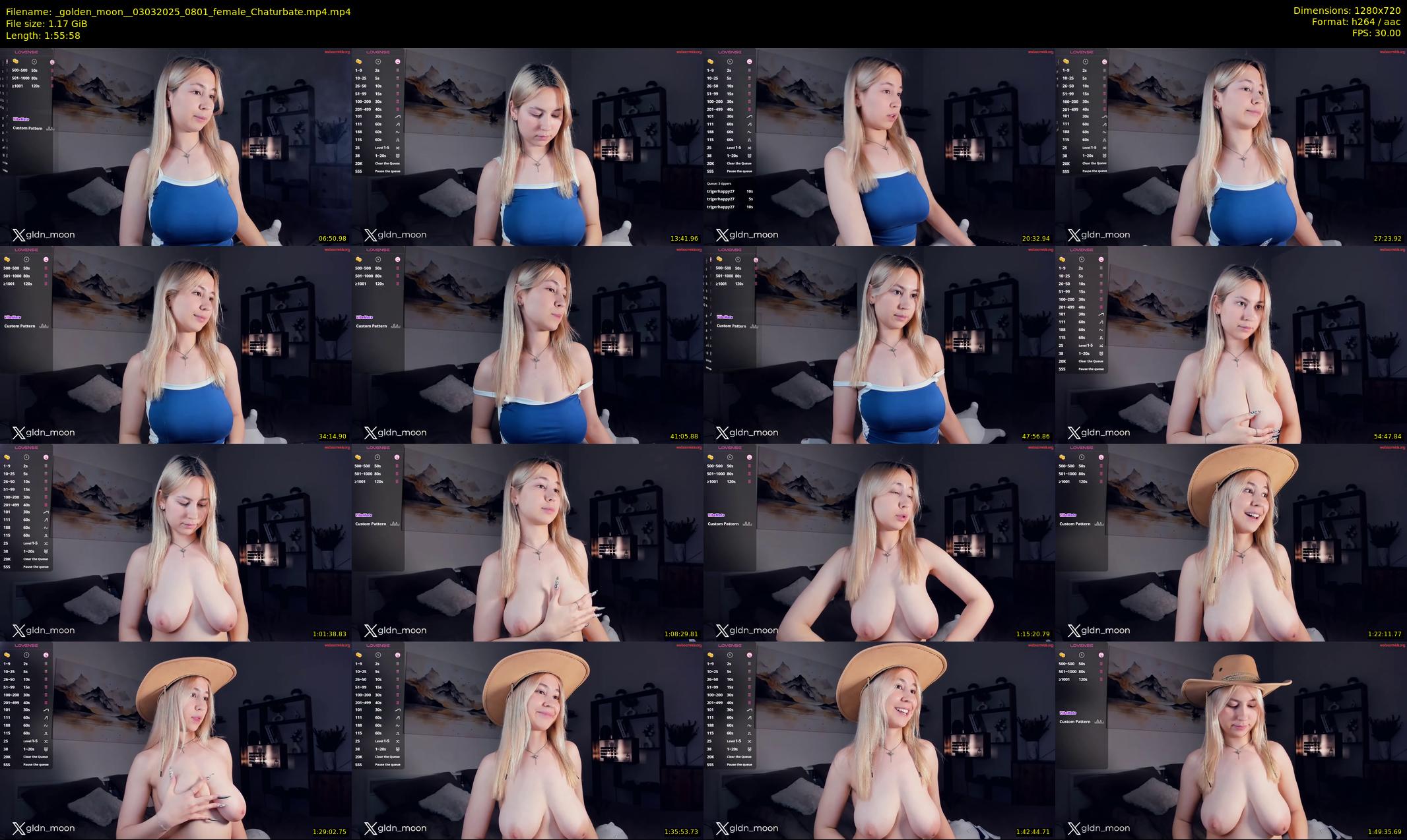 _golden_moon_ — 116 minute Chaturbate female cam show recording, 720p, Mar 3, 2025