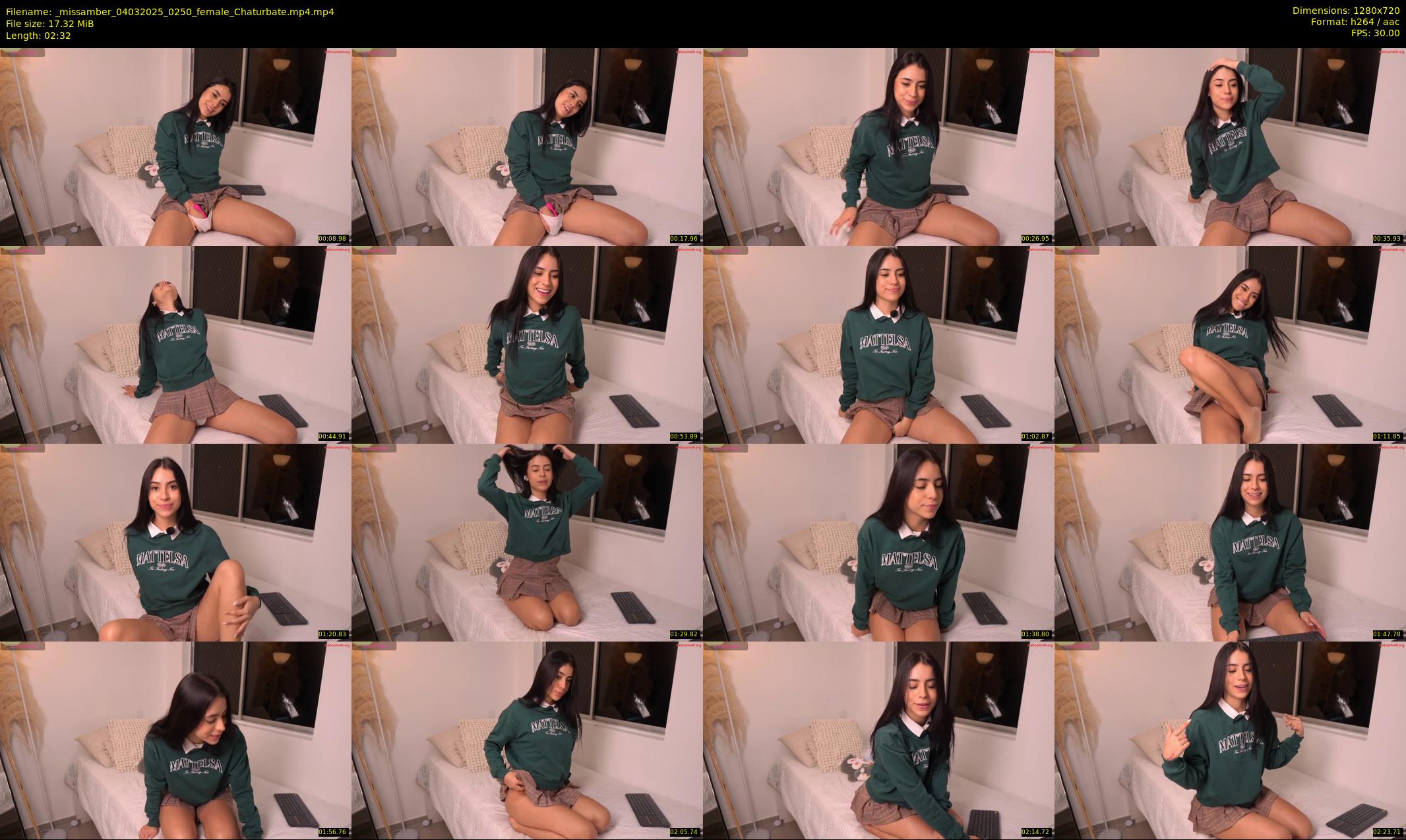 _missamber — 3 minute Chaturbate female cam show recording, 720p, Mar 4, 2025