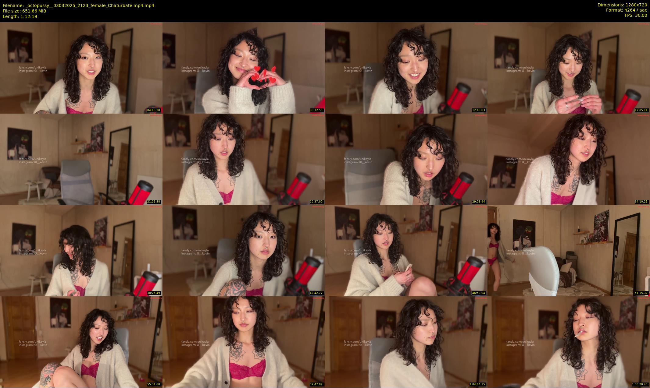 _octopussy_ — 73 minute Chaturbate female cam show recording, 720p, Mar 3, 2025