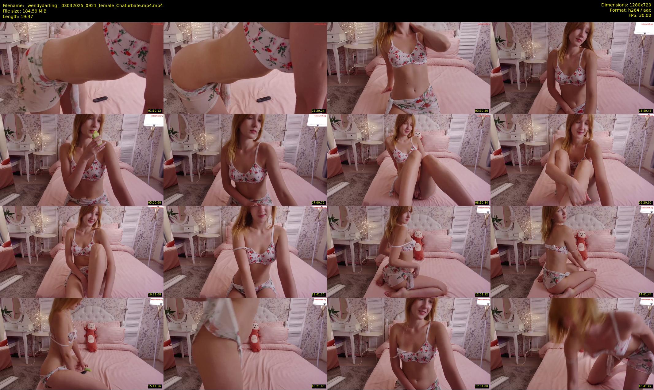 _wendydarling_ — 20 minute Chaturbate female cam show recording, 720p, Mar 3, 2025