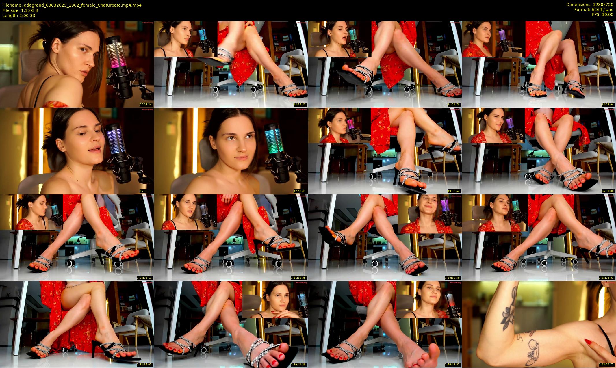 adagrand — 121 minute Chaturbate female cam show recording, 720p, Mar 3, 2025
