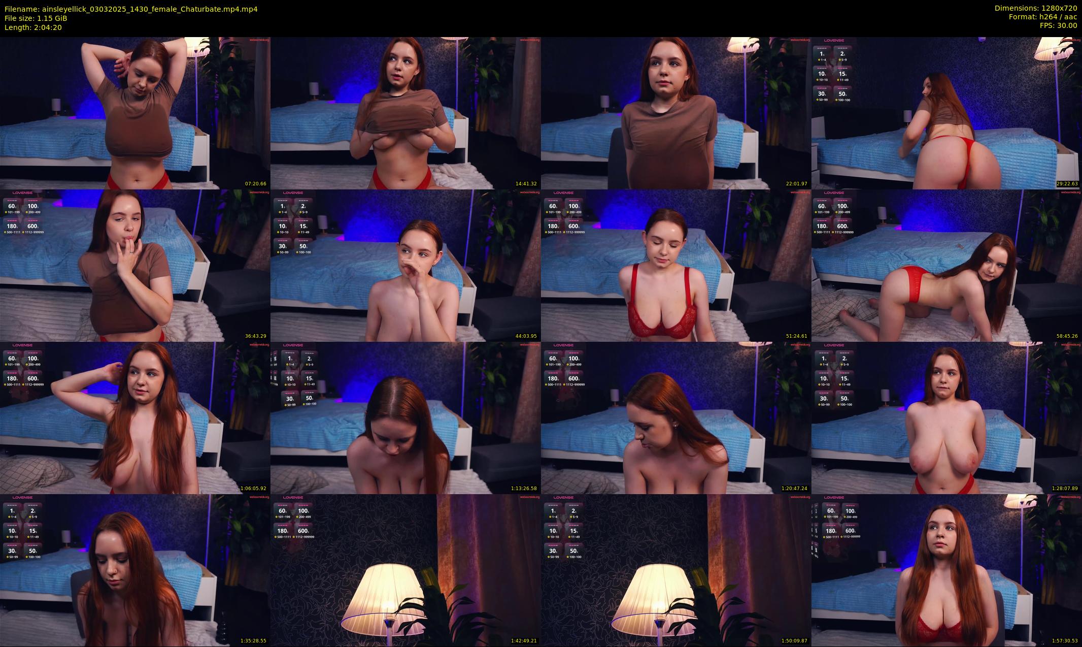 ainsleyellick — 125 minute Chaturbate female cam show recording, 720p, Mar 3, 2025