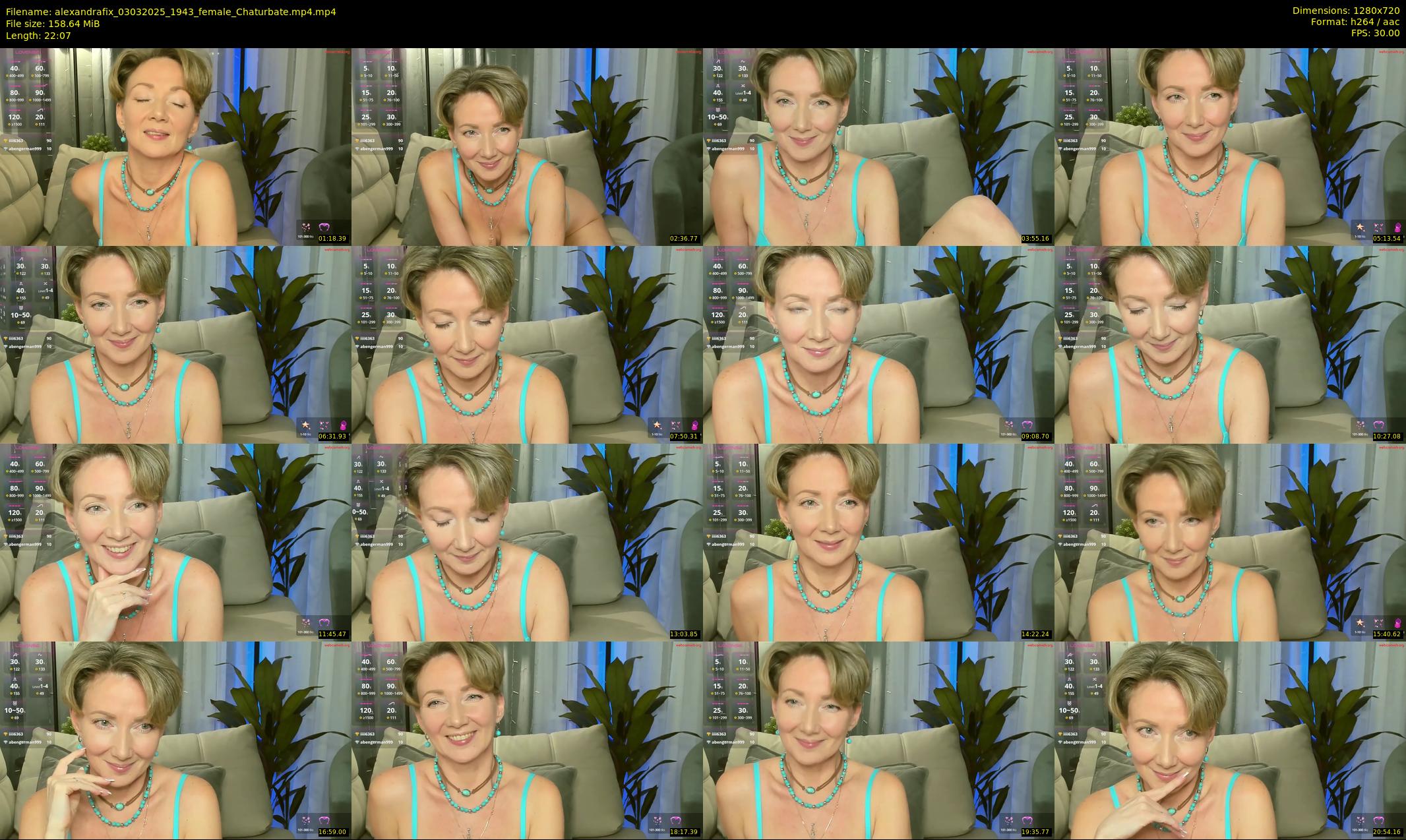 alexandrafix — 23 minute Chaturbate female cam show recording, 720p, Mar 3, 2025