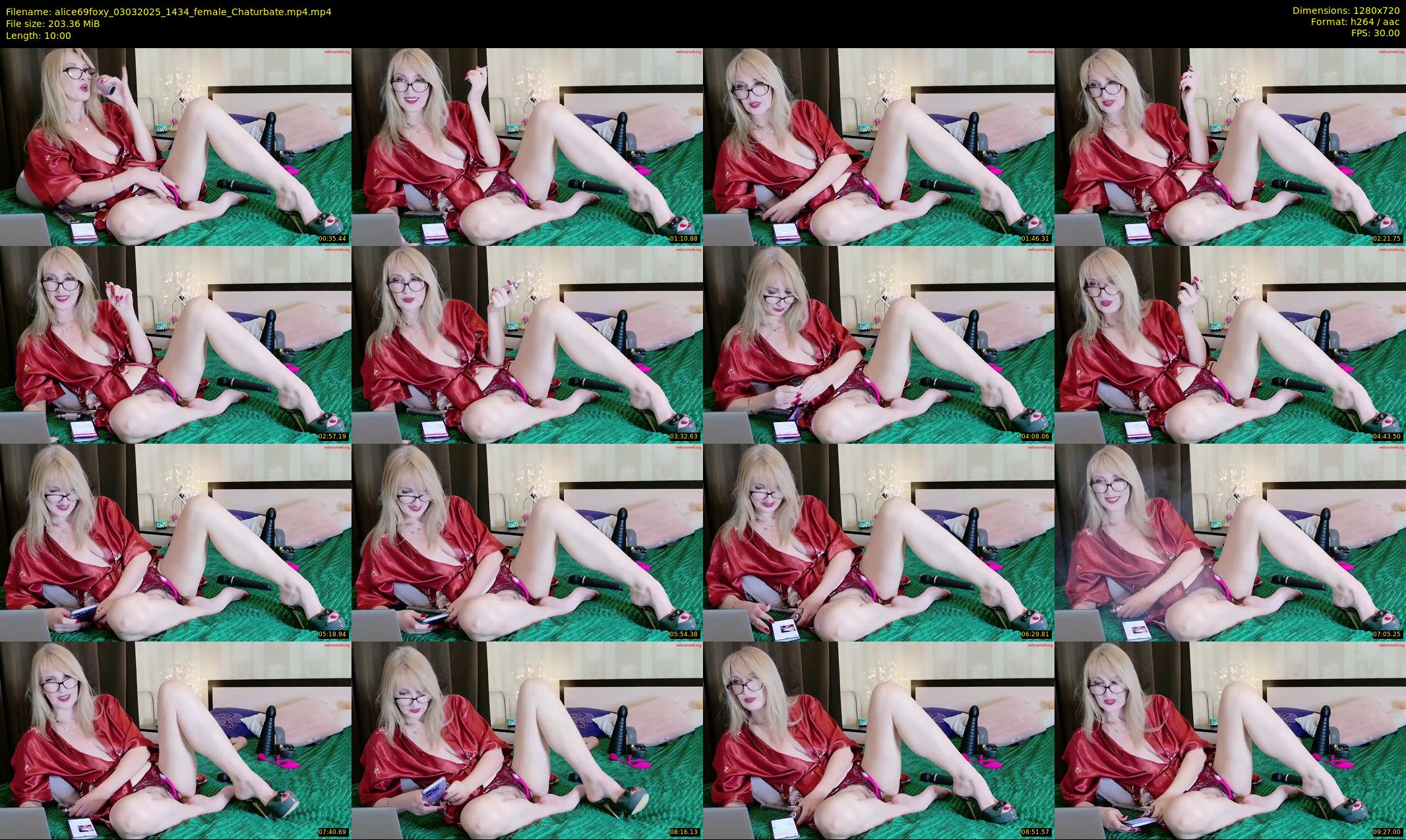 alice69foxy — 10 minute Chaturbate female cam show recording, 720p, Mar 3, 2025