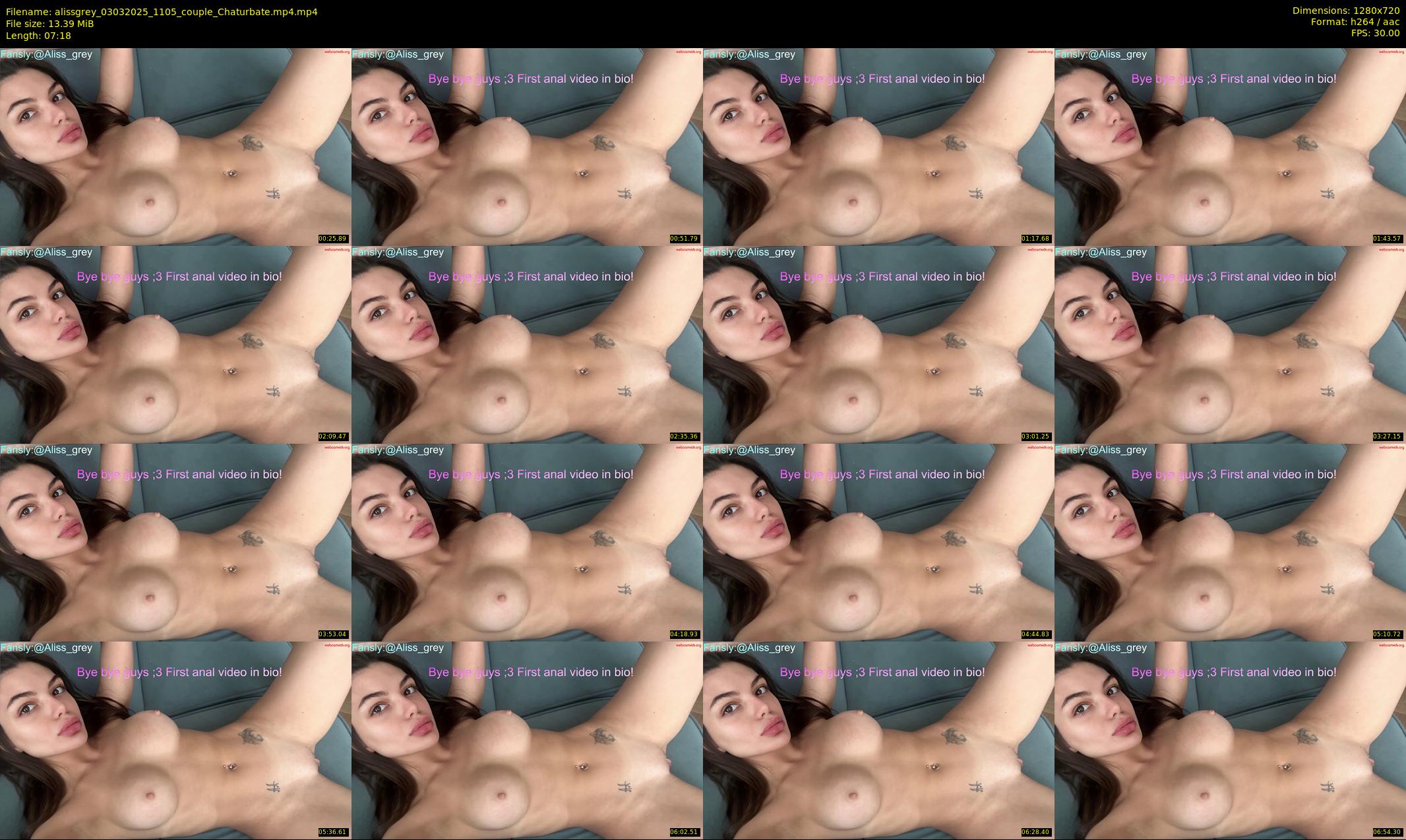 alissgrey — 8 minute Chaturbate couple cam show recording, 720p, Mar 3, 2025