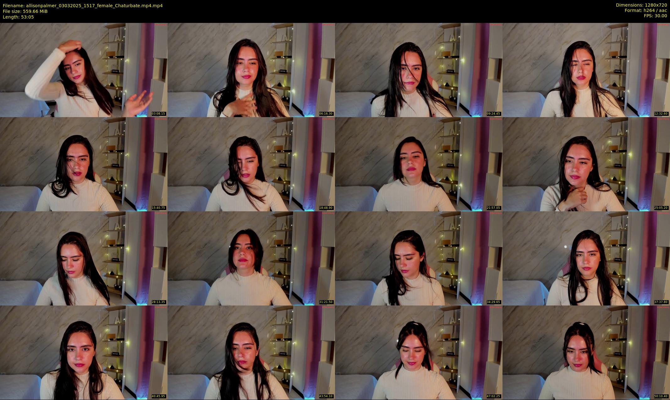 allisonpalmer — 54 minute Chaturbate female cam show recording, 720p, Mar 3, 2025