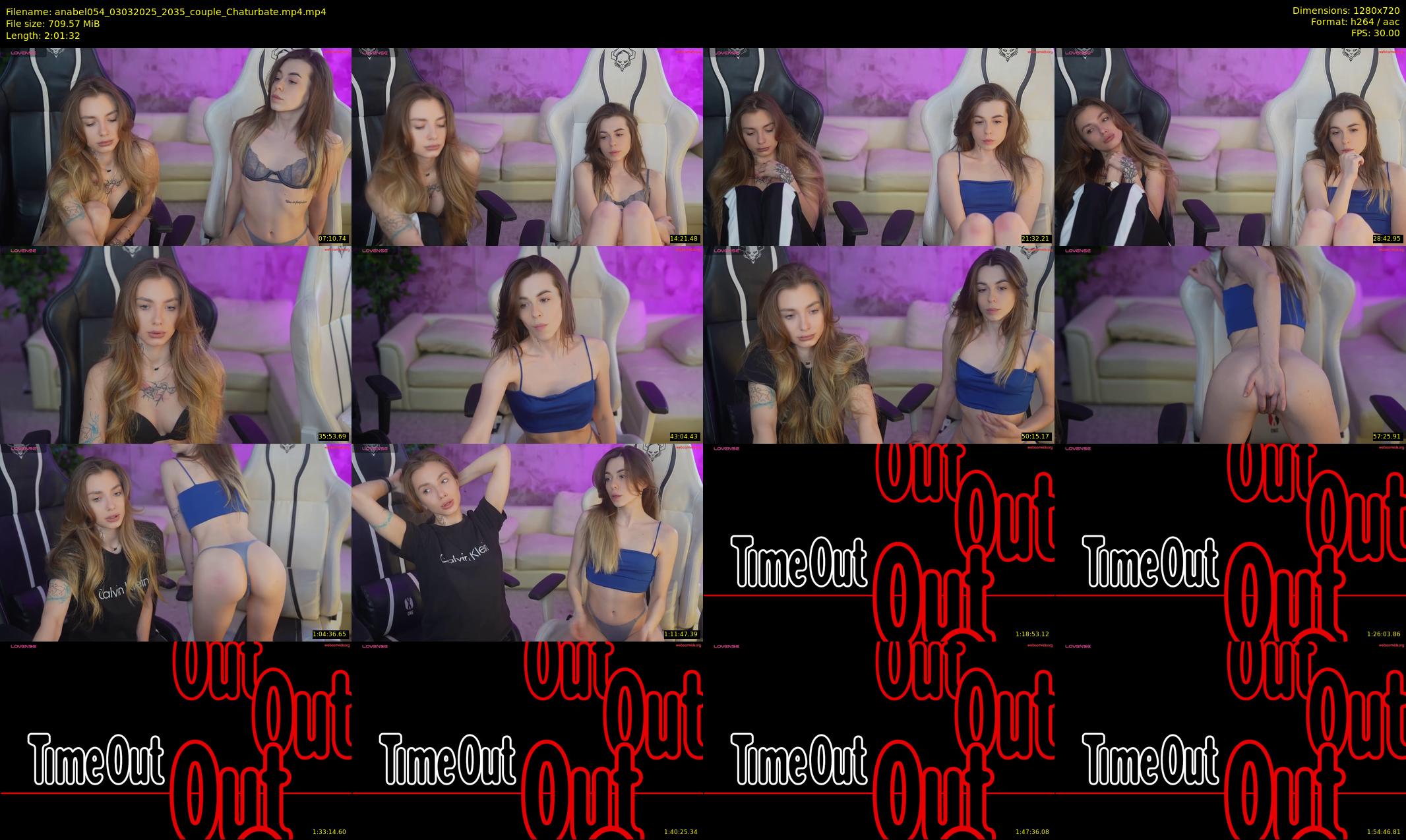 anabel054 — 122 minute Chaturbate female cam show recording, 720p, Mar 3, 2025
