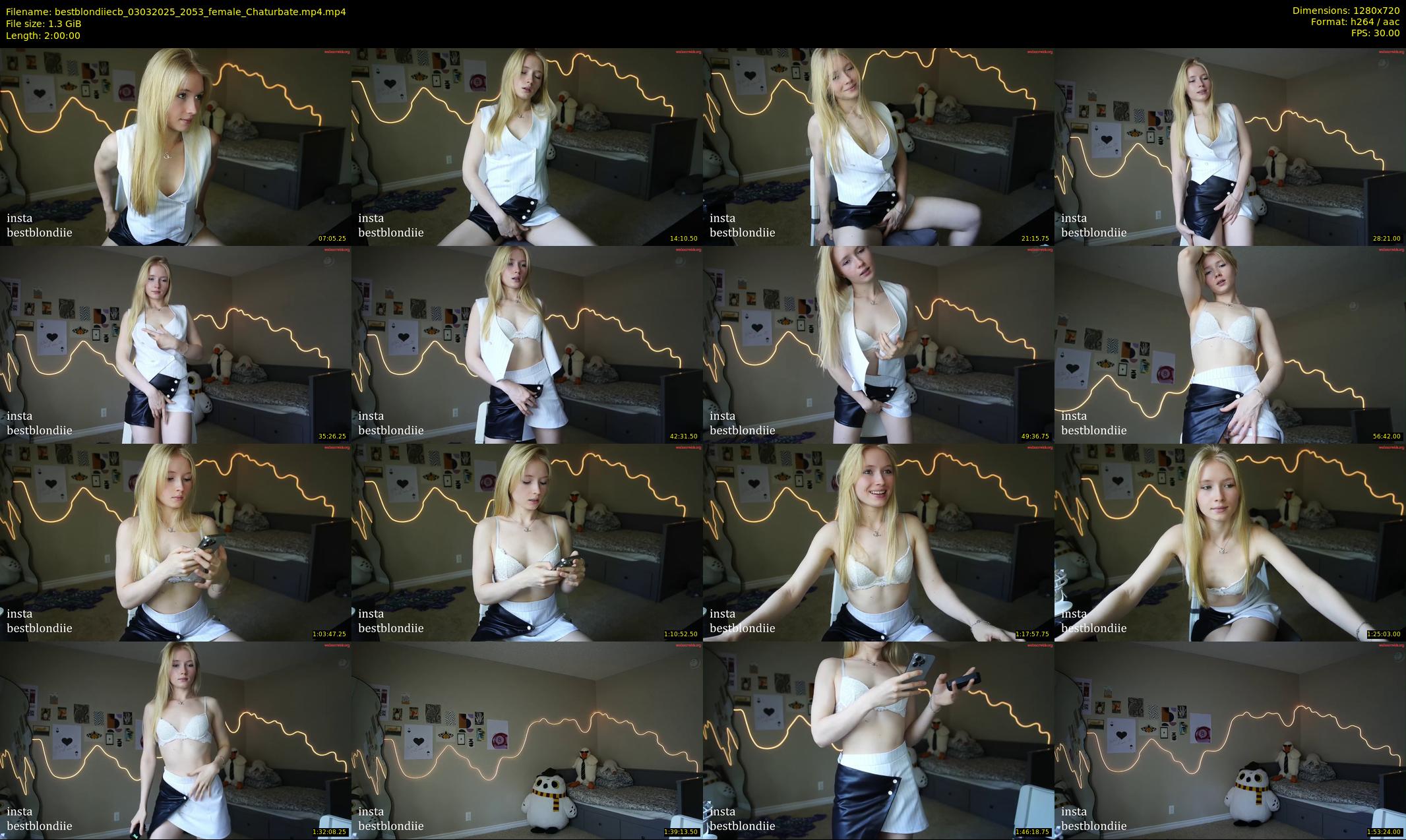 bestblondiiecb — 120 minute Chaturbate female cam show recording, 720p, Mar 3, 2025
