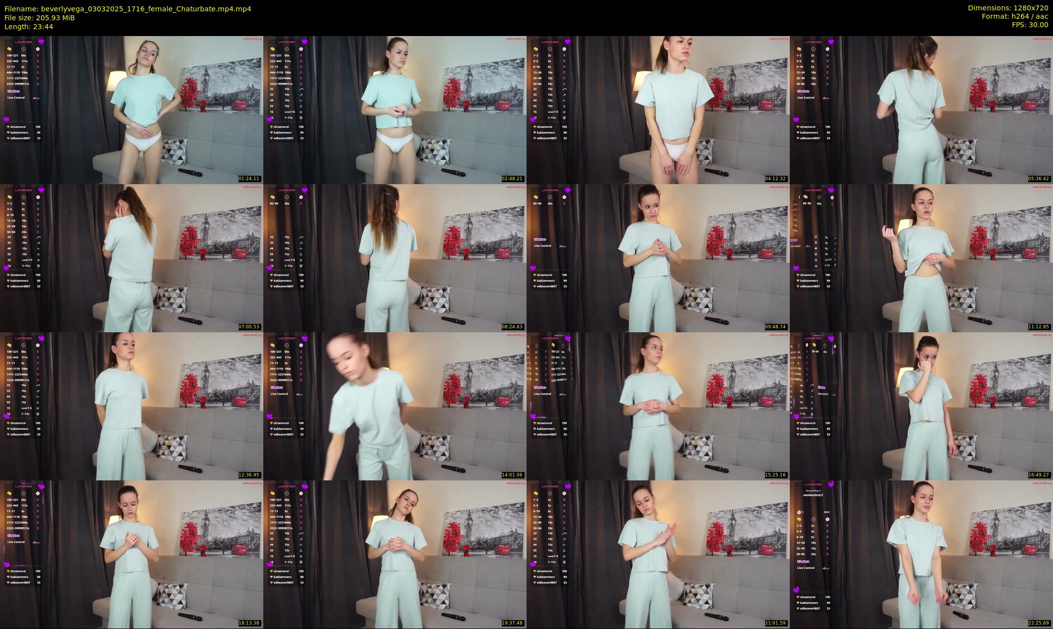 beverlyvega — 24 minute Chaturbate couple cam show recording, 720p, Mar 3, 2025