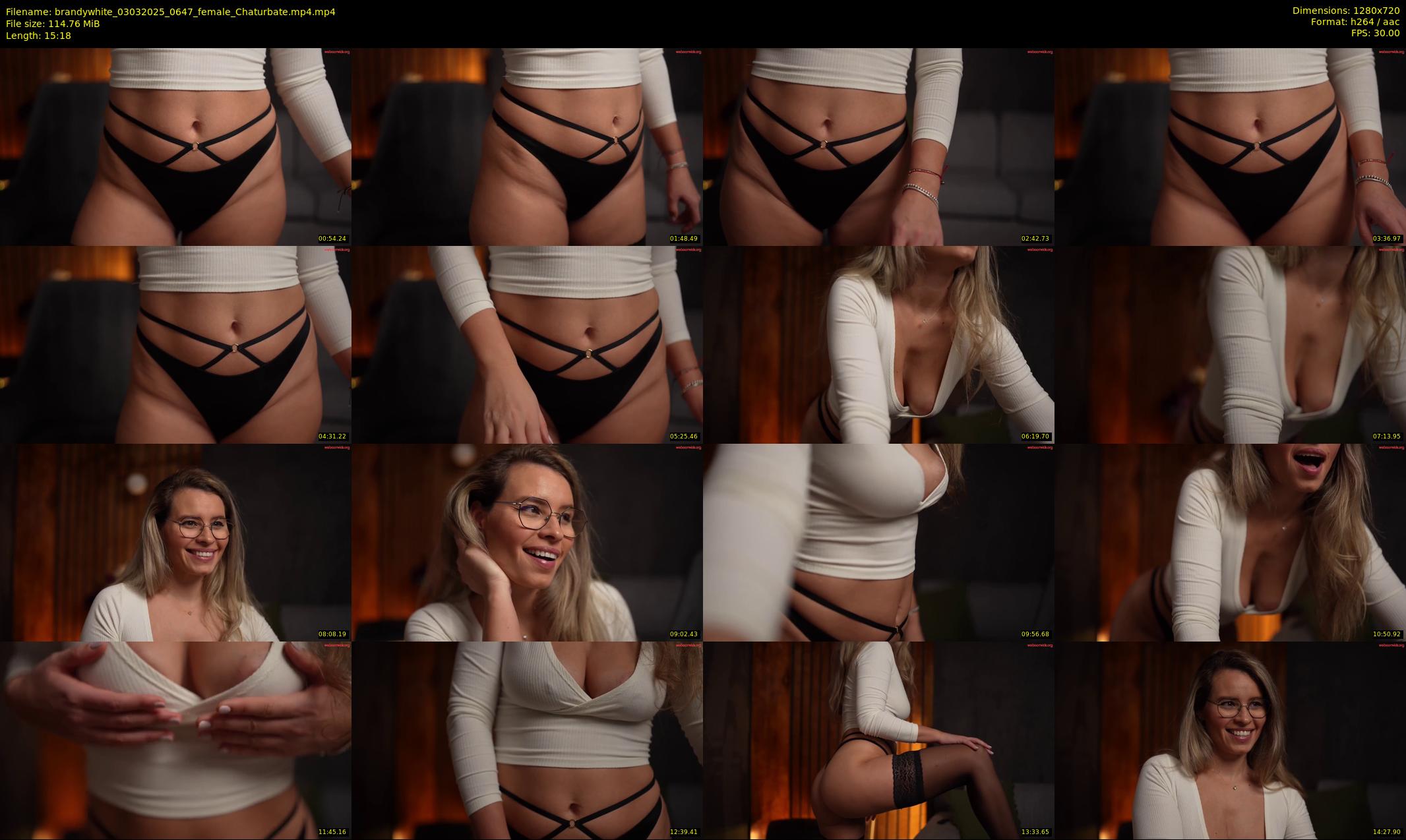 brandywhite — 16 minute Chaturbate female cam show recording, 720p, Mar 3, 2025