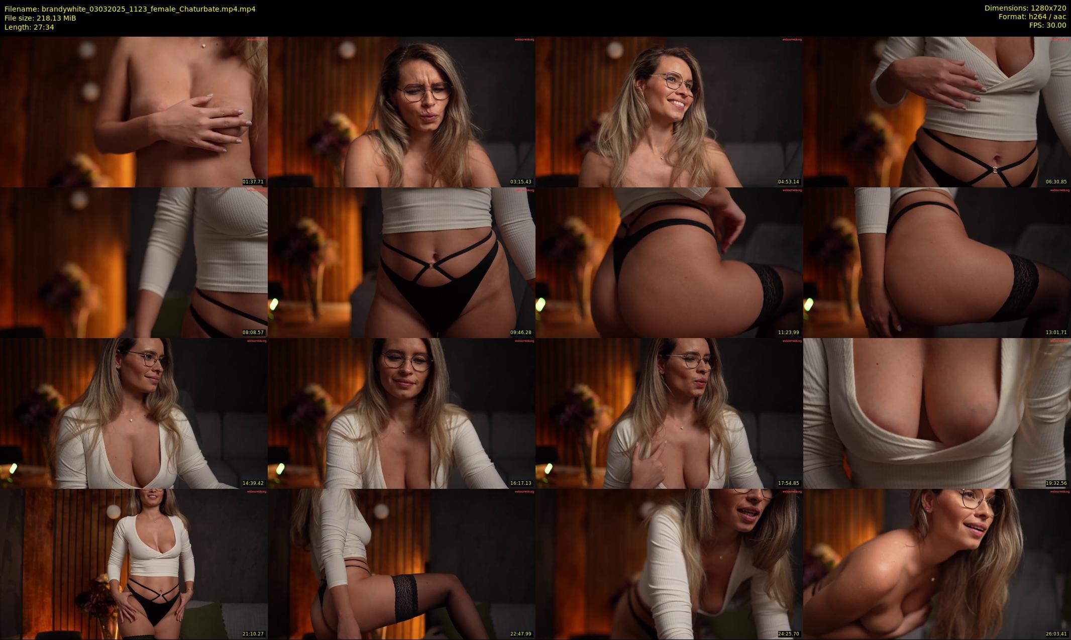brandywhite — 28 minute Chaturbate female cam show recording, 720p, Mar 3, 2025