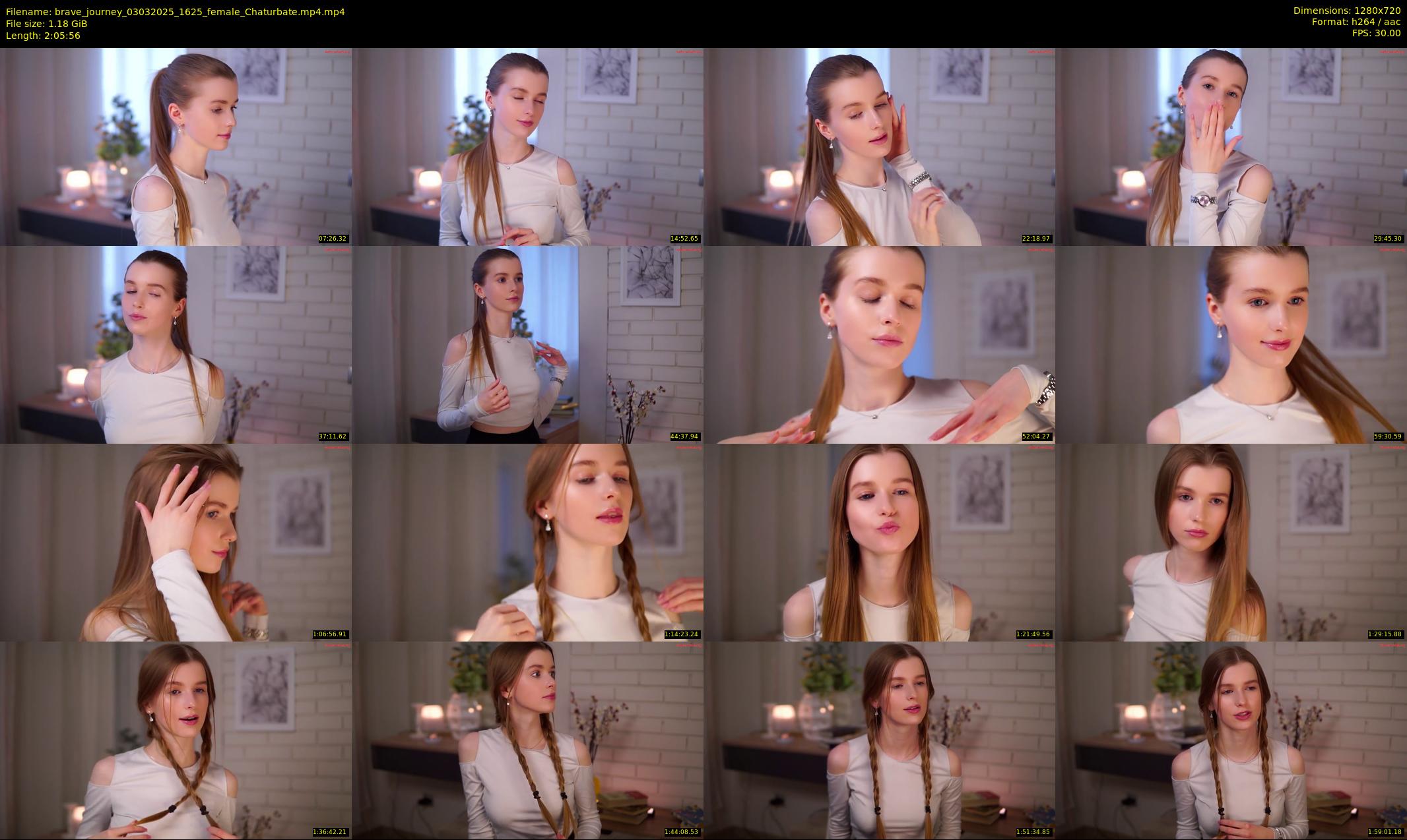 brave_journey — 126 minute Chaturbate female cam show recording, 720p, Mar 3, 2025