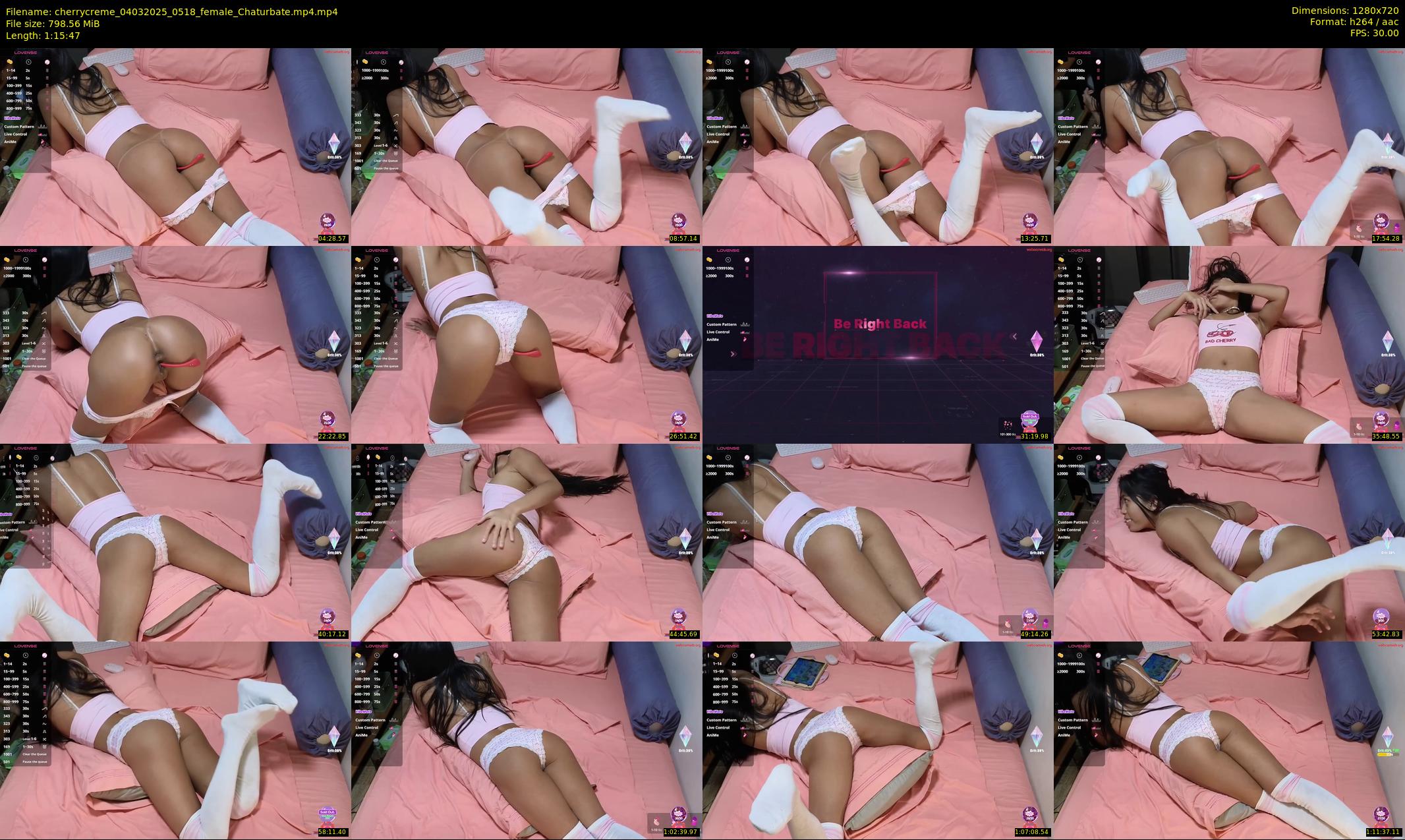 cherrycreme — 76 minute Chaturbate female cam show recording, 720p, Mar 4, 2025