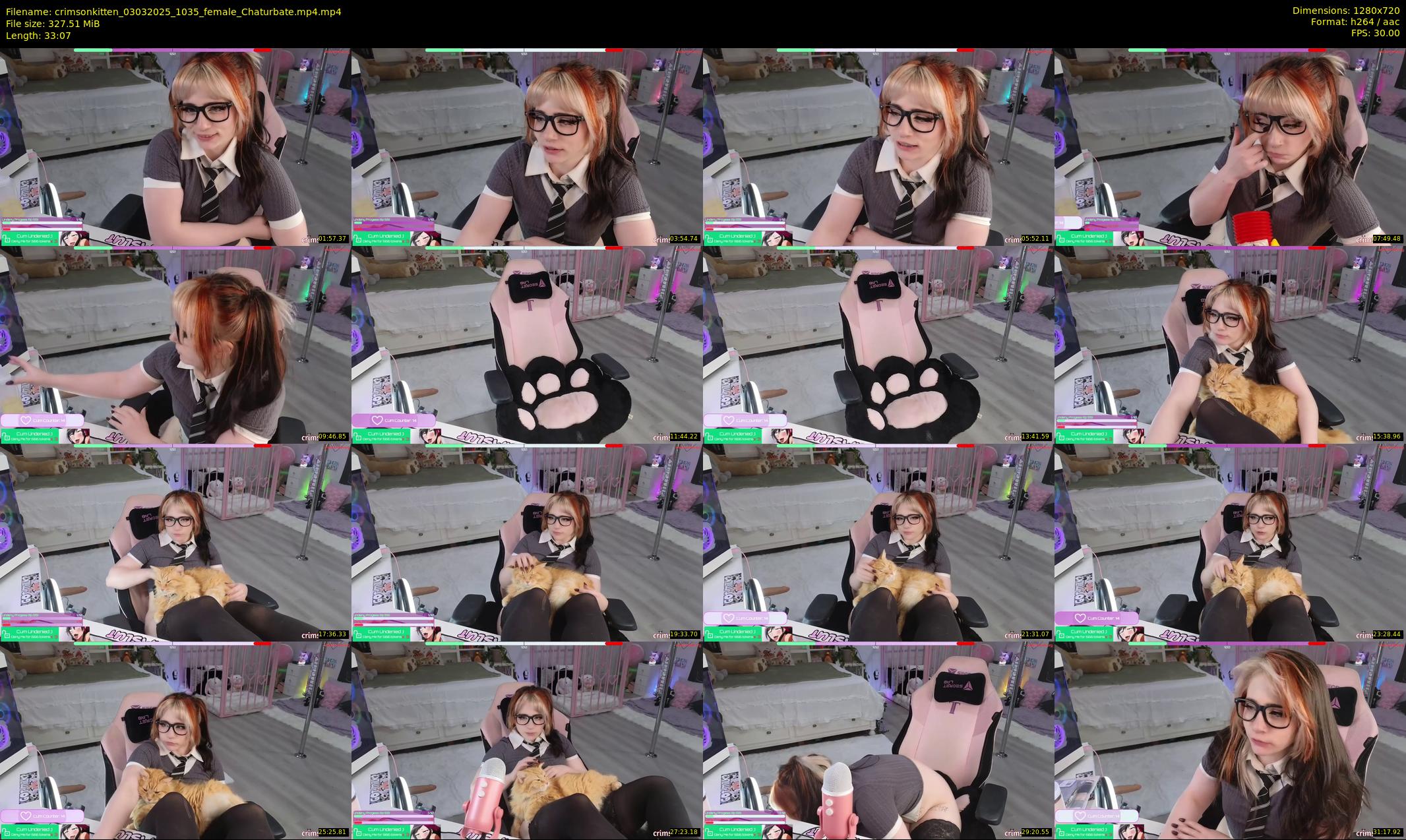 crimsonkitten — 34 minute Chaturbate female cam show recording, 720p, Mar 3, 2025