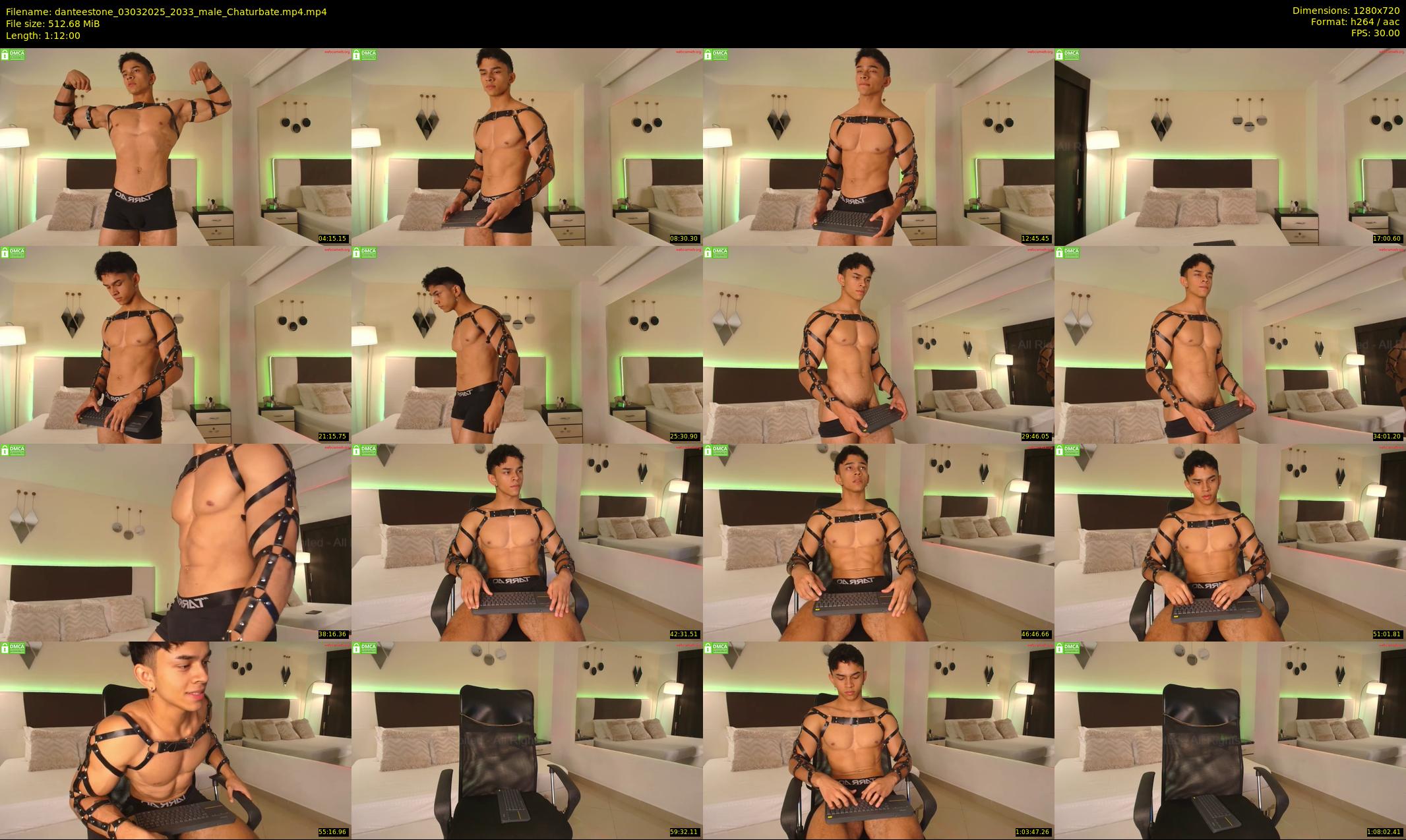 danteestone — 72 minute Chaturbate male cam show recording, 720p, Mar 3, 2025