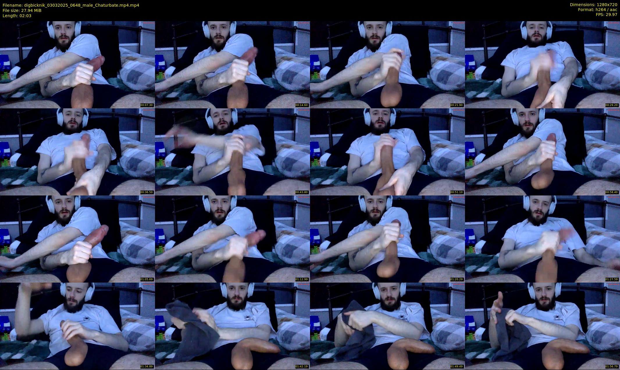 digbicknik — 3 minute Chaturbate male cam show recording, 720p, Mar 3, 2025