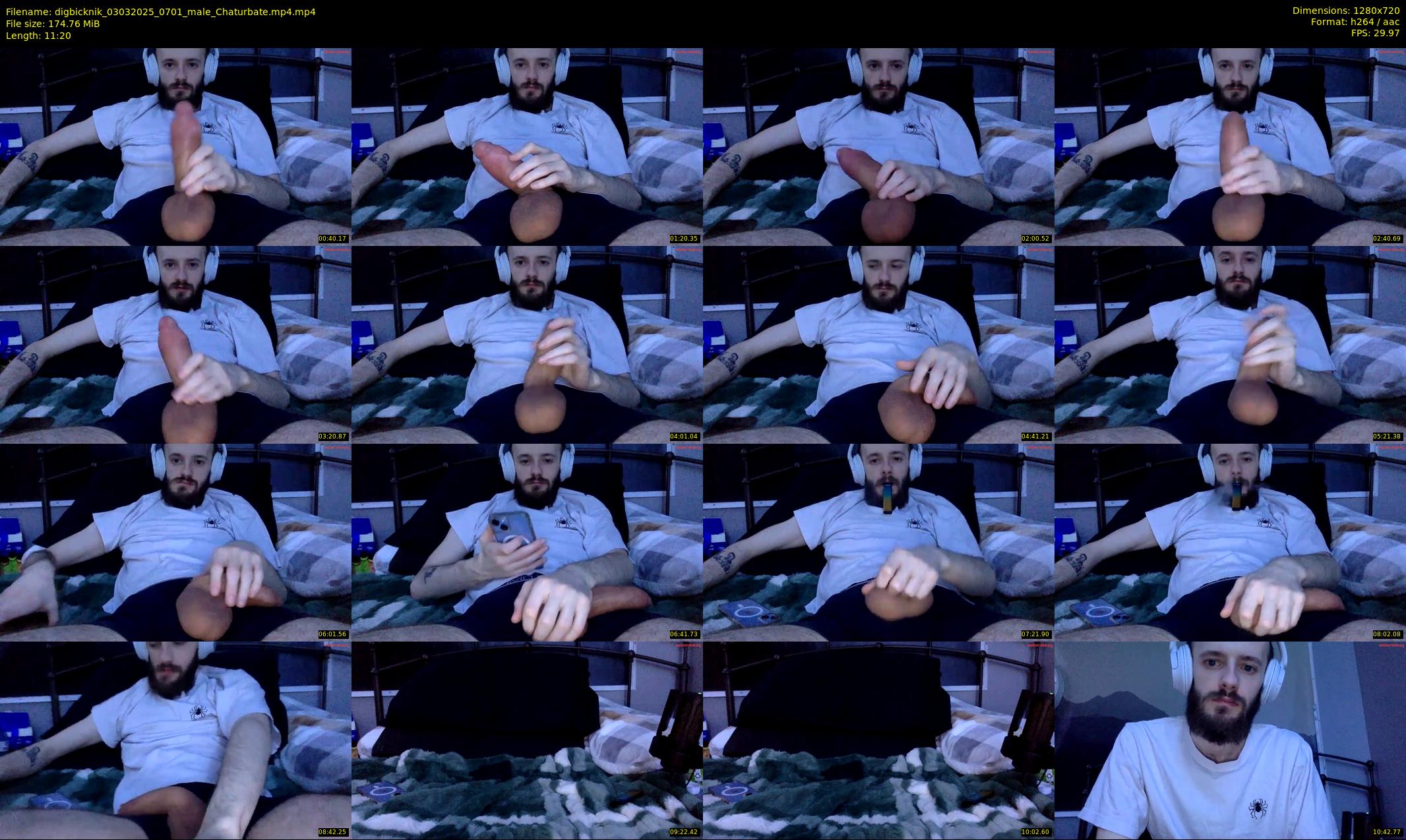 digbicknik — 12 minute Chaturbate male cam show recording, 720p, Mar 3, 2025