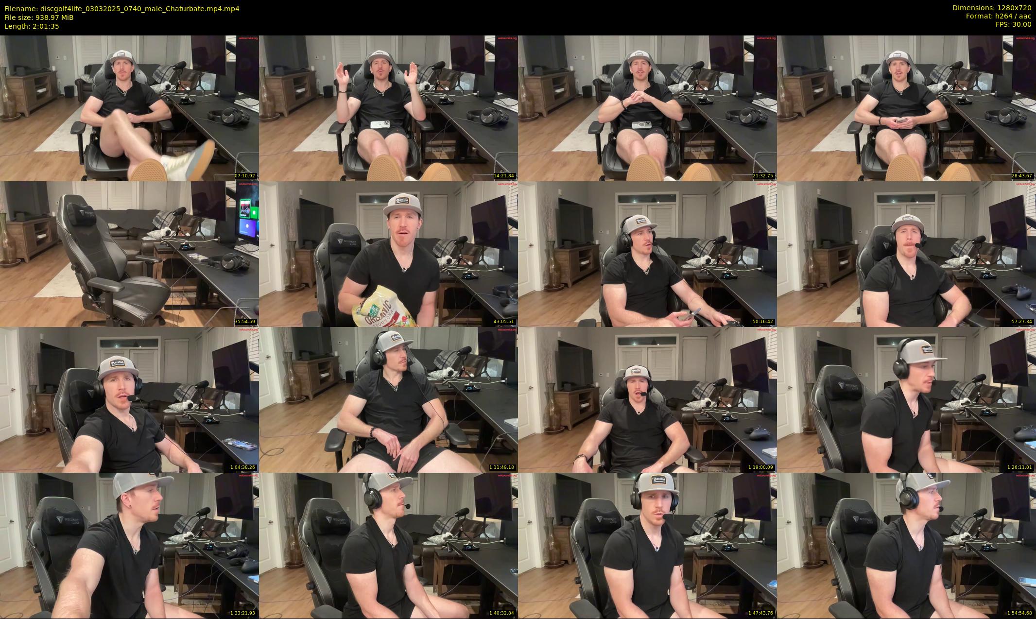 discgolf4life — 122 minute Chaturbate male cam show recording, 720p, Mar 3, 2025