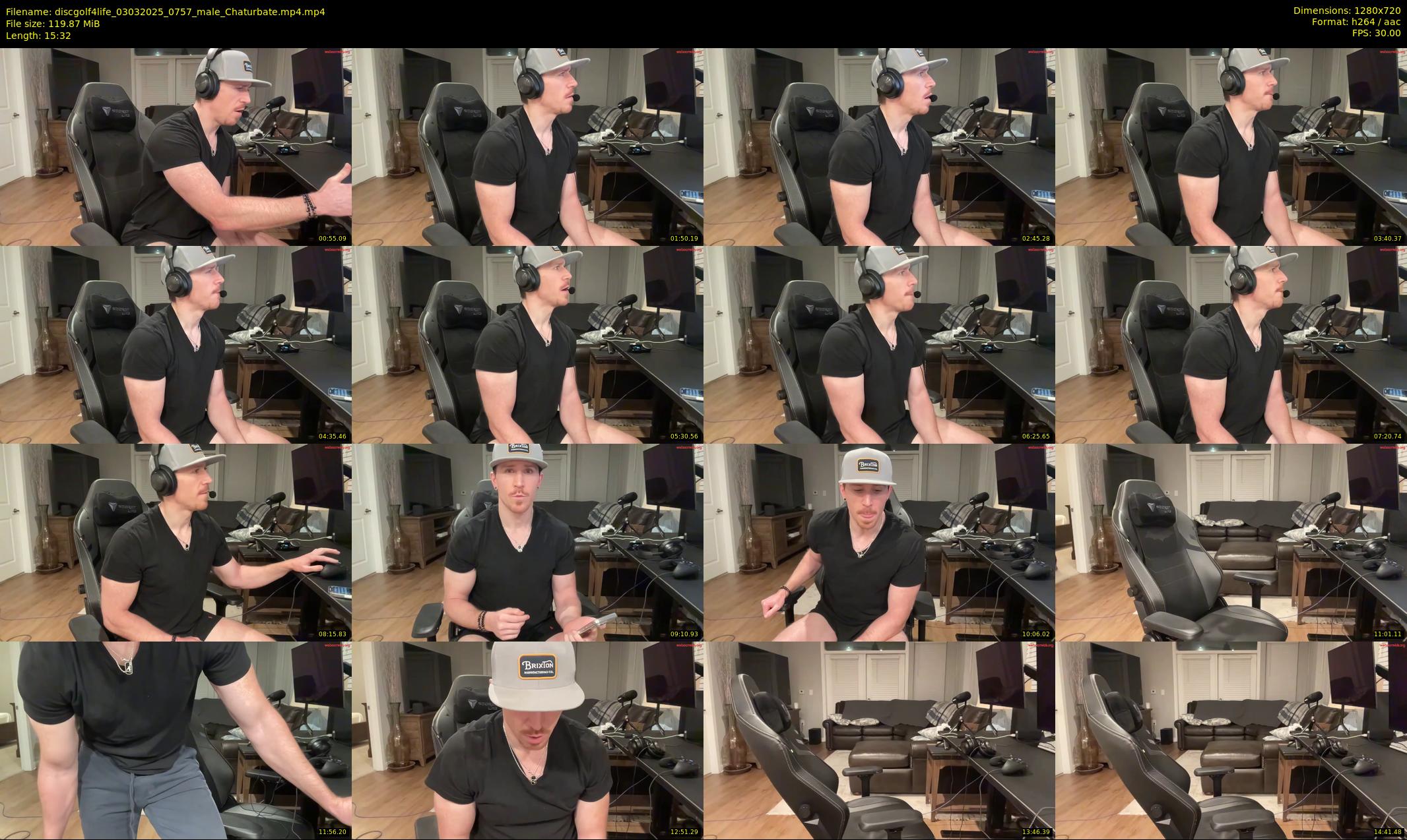 discgolf4life — 16 minute Chaturbate male cam show recording, 720p, Mar 3, 2025