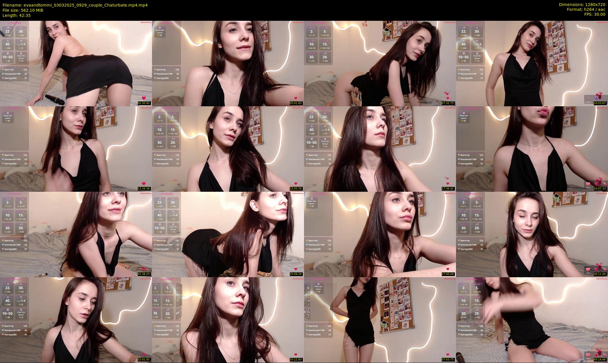 evaandtommi — 43 minute Chaturbate couple cam show recording, 720p, Mar 3, 2025