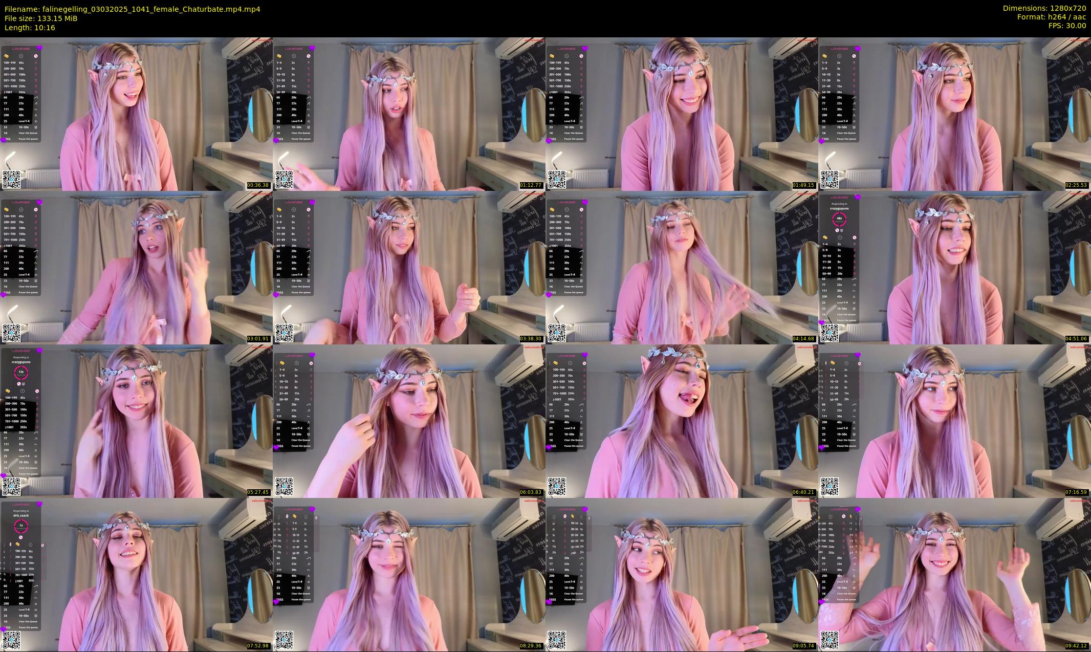 falinegelling — 11 minute Chaturbate female cam show recording, 720p, Mar 3, 2025