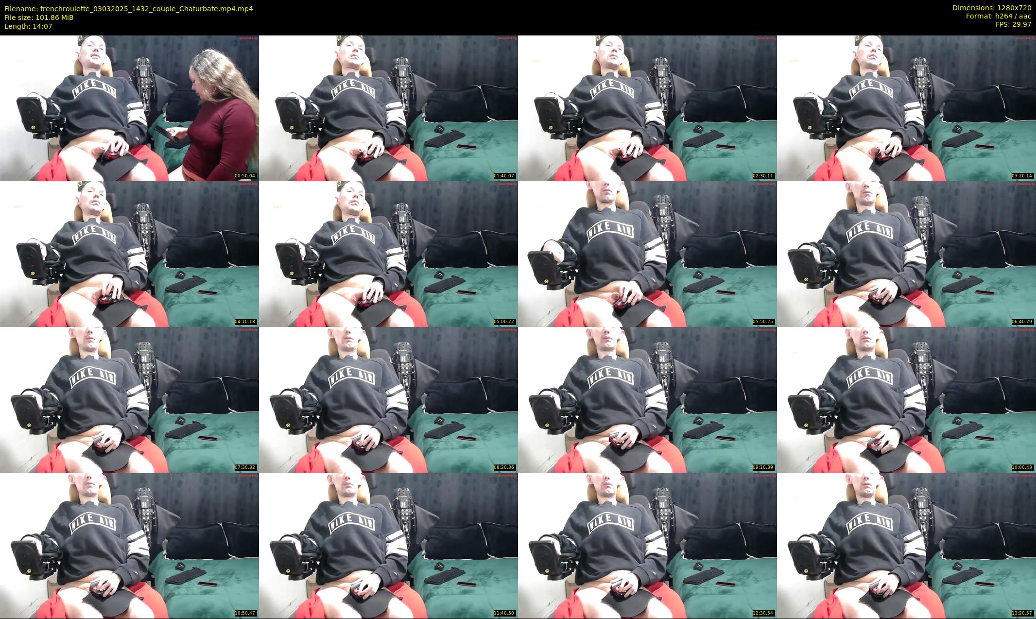 frenchroulette — 15 minute Chaturbate couple cam show recording, 720p, Mar 3, 2025