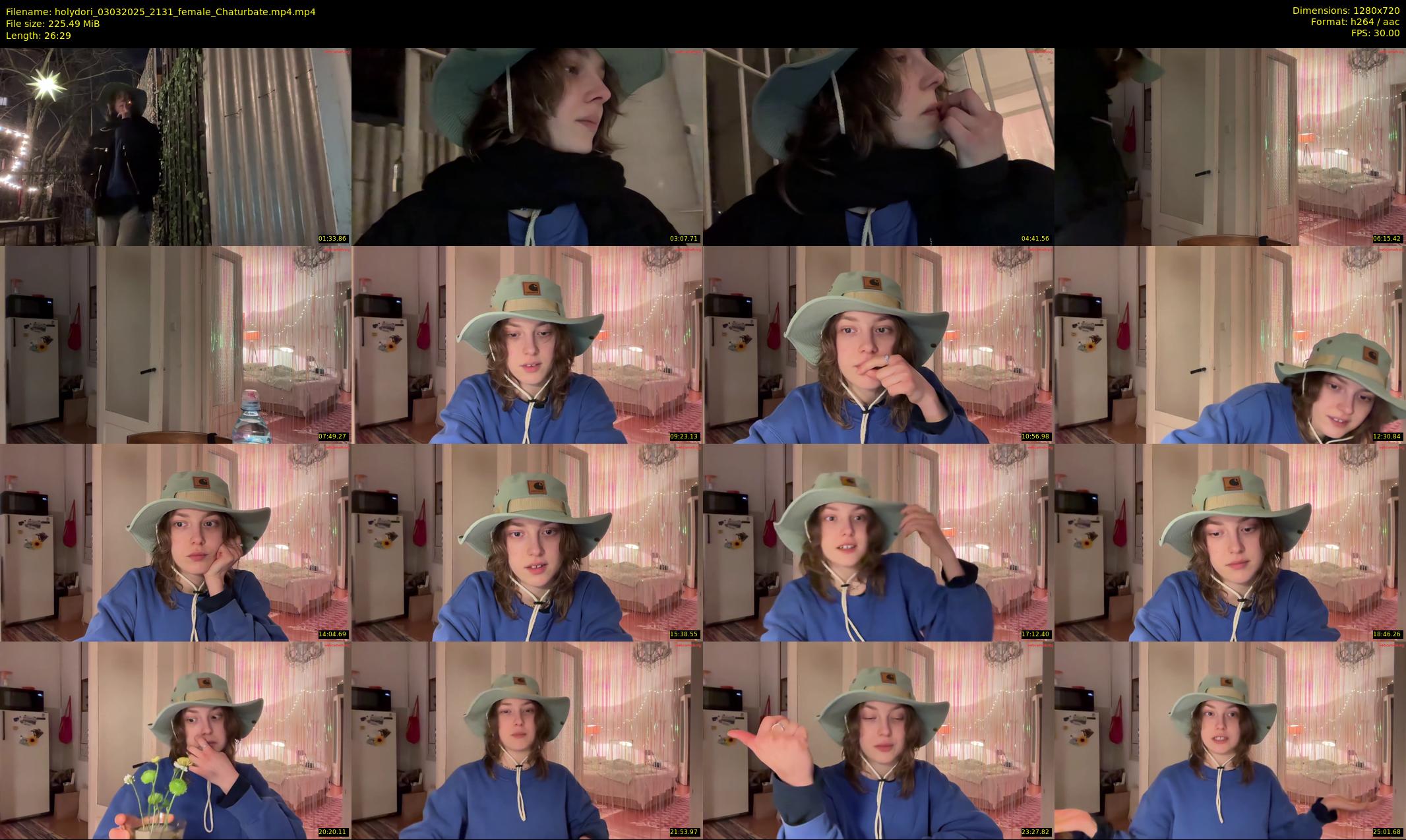 holydori — 27 minute Chaturbate female cam show recording, 720p, Mar 3, 2025