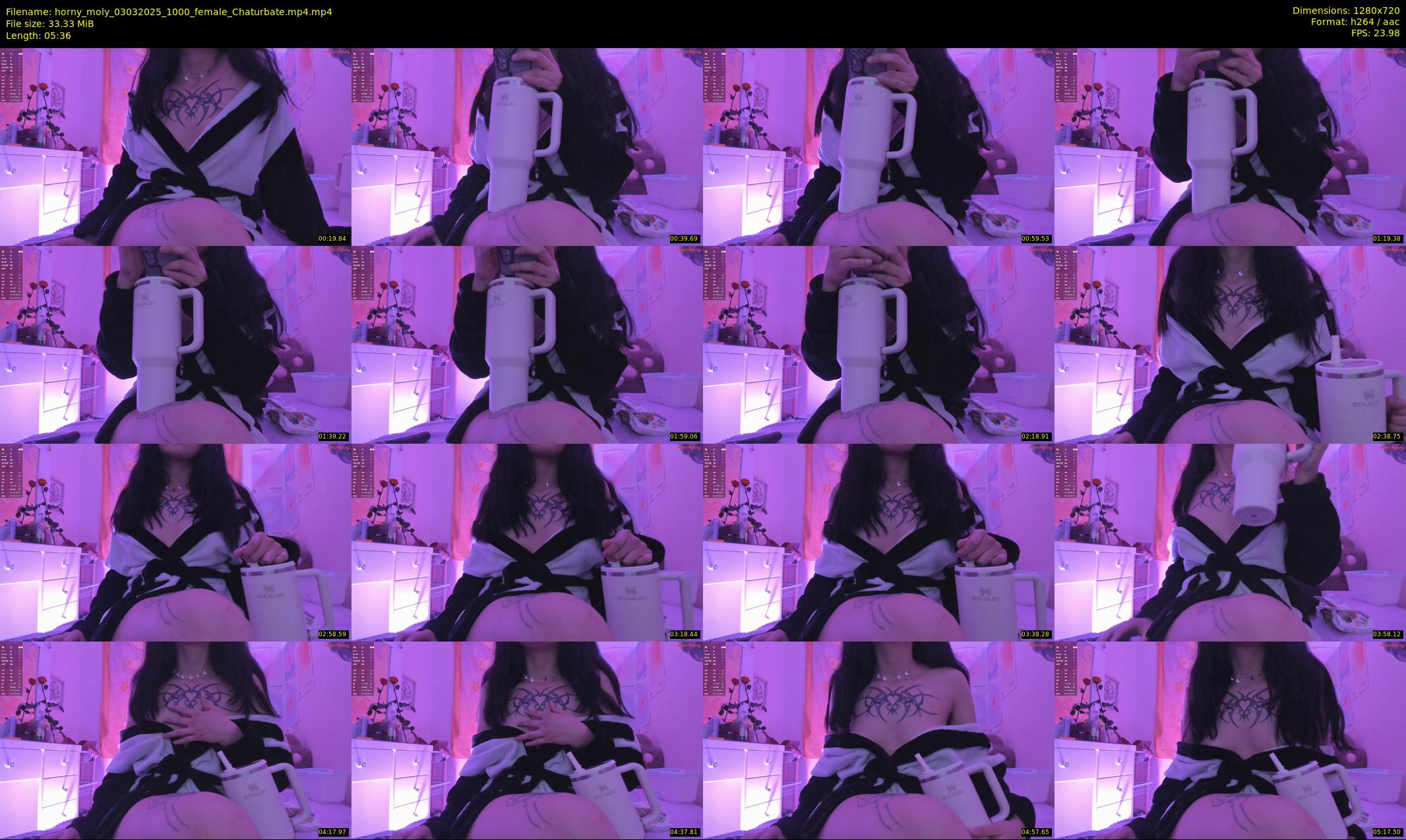 horny_moly — 6 minute Chaturbate female cam show recording, 720p, Mar 3, 2025