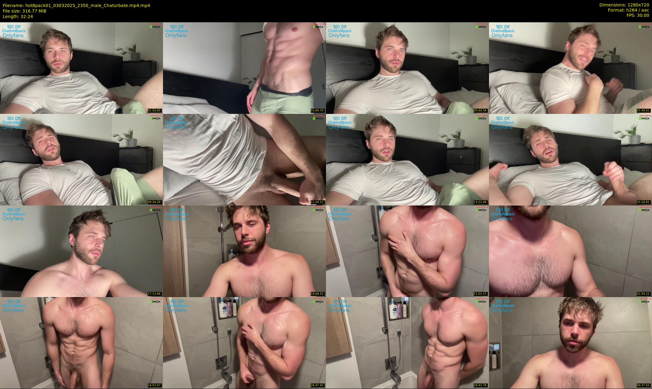 hot8pack01 — 33 minute Chaturbate male cam show recording, 720p, Mar 3, 2025