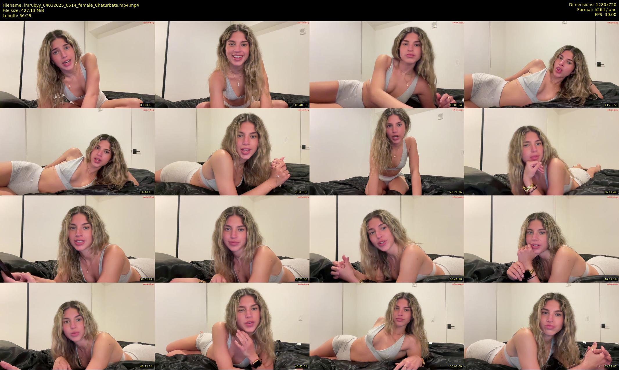 imrubyy — 57 minute Chaturbate female cam show recording, 720p, Mar 4, 2025
