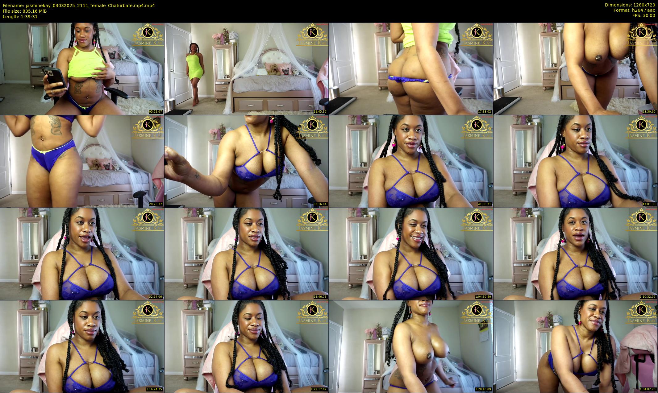 jasminekay — 100 minute Chaturbate female cam show recording, 720p, Mar 3, 2025