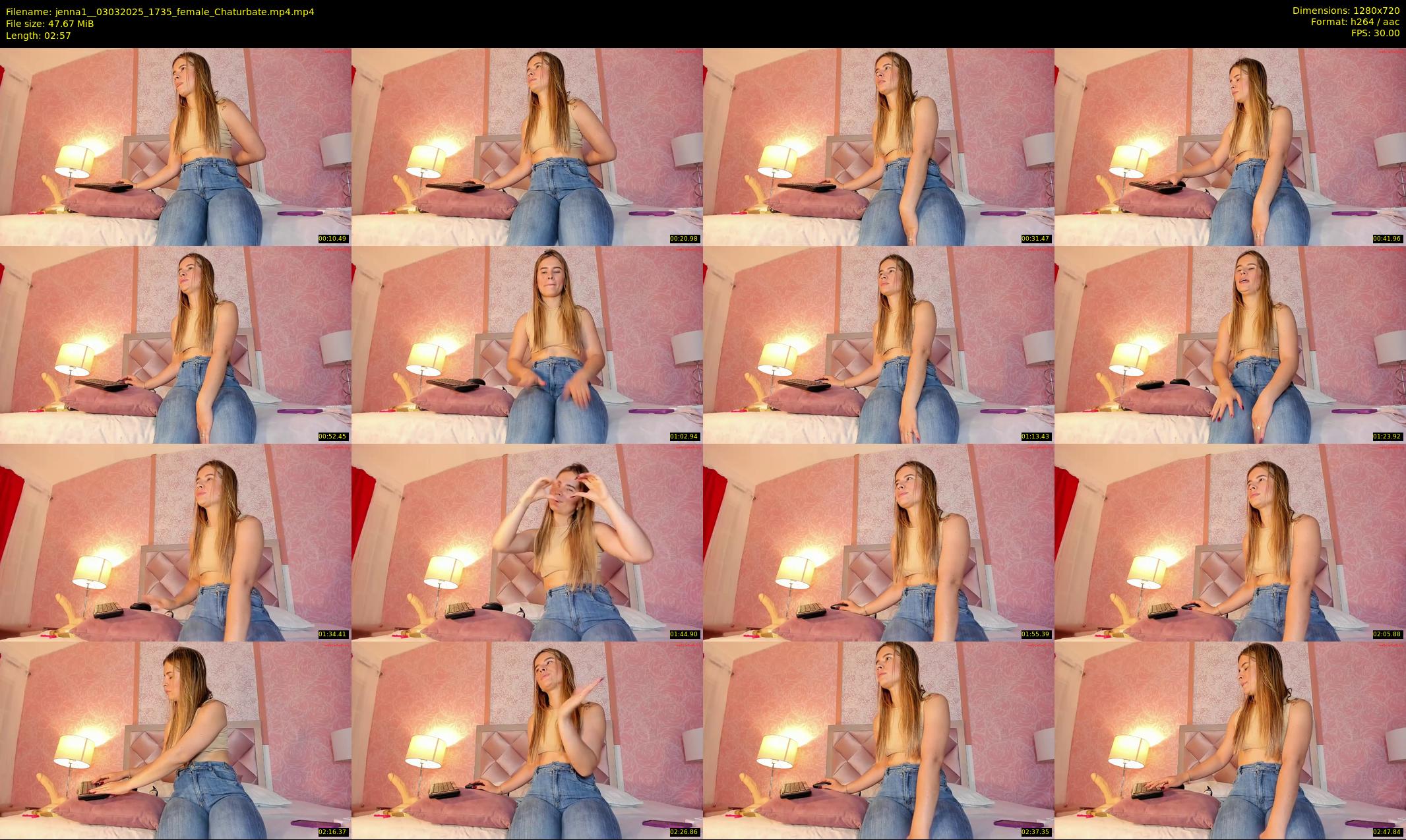 jenna1_ — 3 minute Chaturbate female cam show recording, 720p, Mar 3, 2025