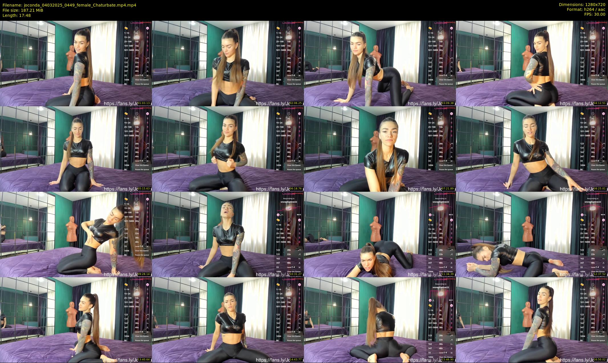 joconda — 18 minute Chaturbate female cam show recording, 720p, Mar 4, 2025
