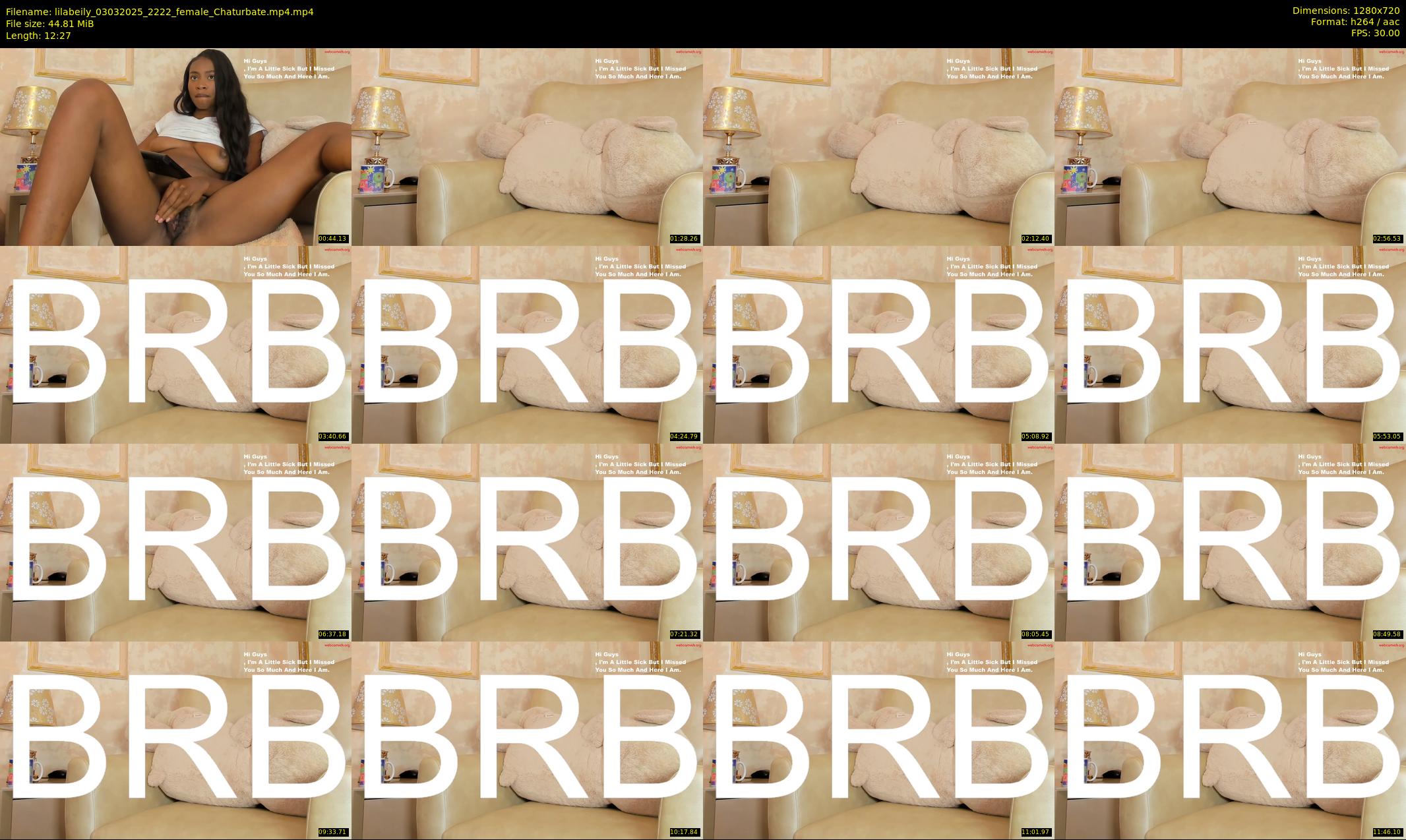 lilabeily — 13 minute Chaturbate female cam show recording, 720p, Mar 3, 2025