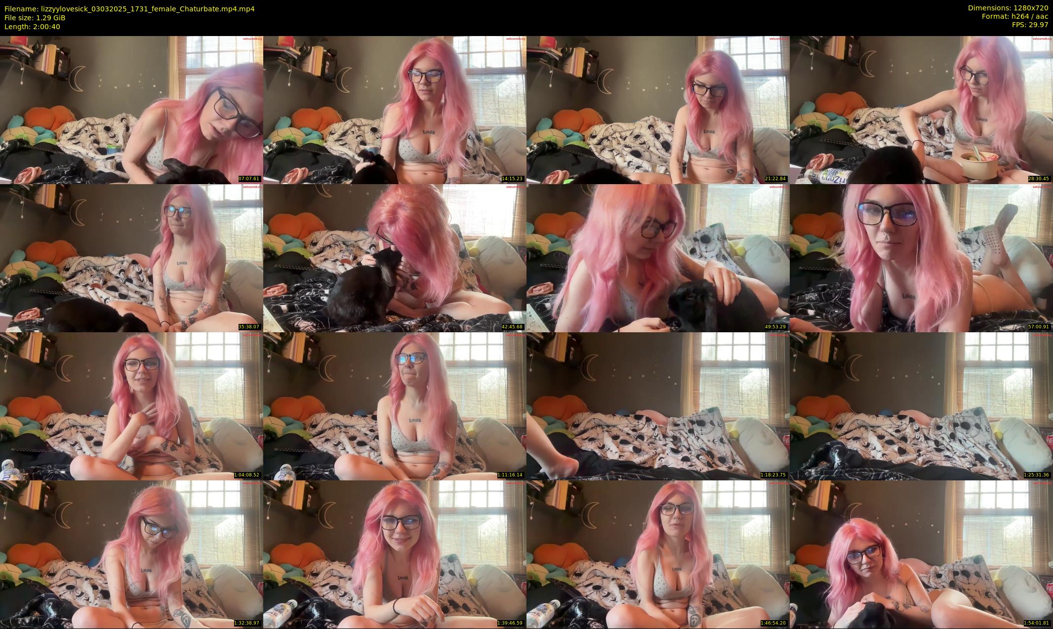 lizzyylovesick — 121 minute Chaturbate female cam show recording, 720p, Mar 3, 2025