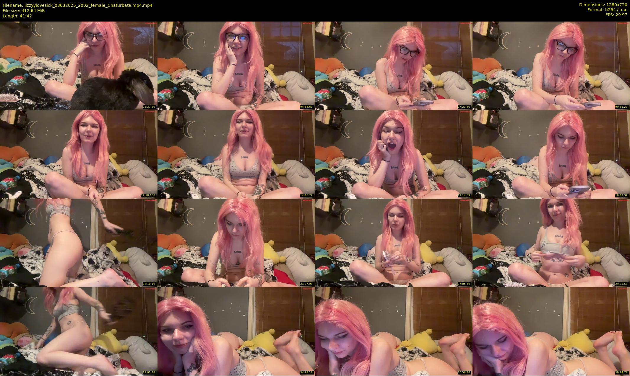 lizzyylovesick — 42 minute Chaturbate female cam show recording, 720p, Mar 3, 2025