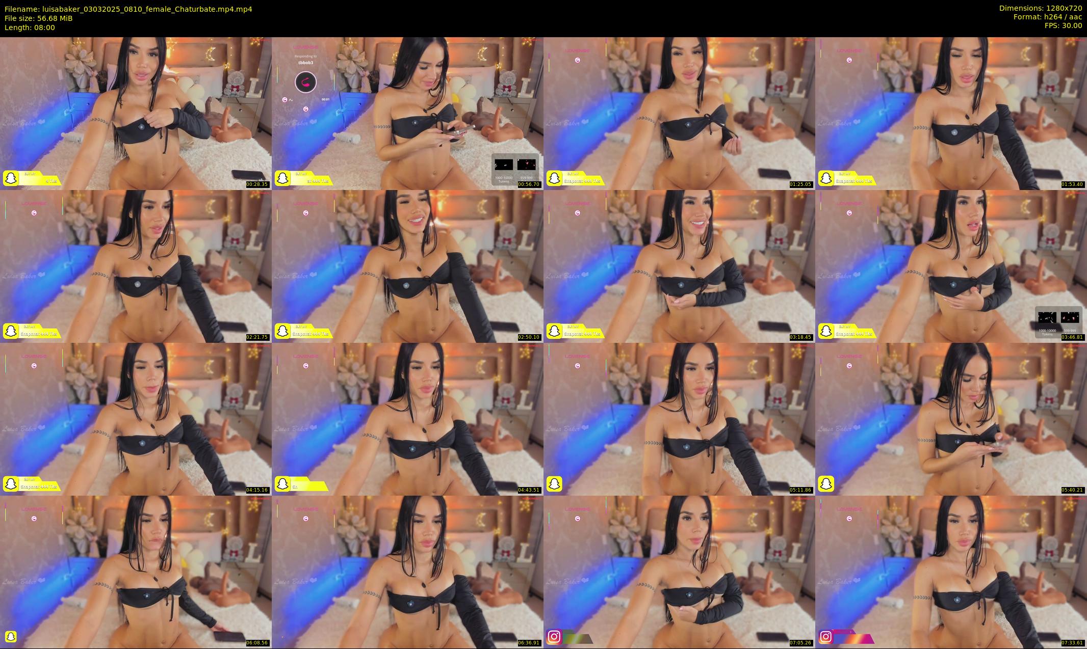 luisabaker — 8 minute Chaturbate female cam show recording, 720p, Mar 3, 2025