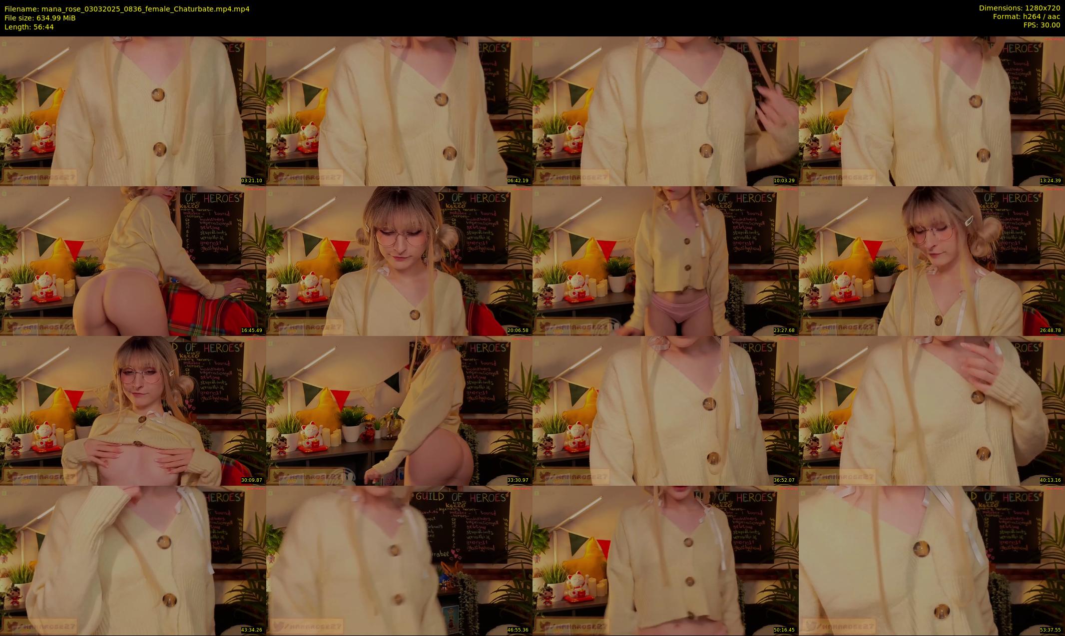mana_rose — 57 minute Chaturbate female cam show recording, 720p, Mar 3, 2025
