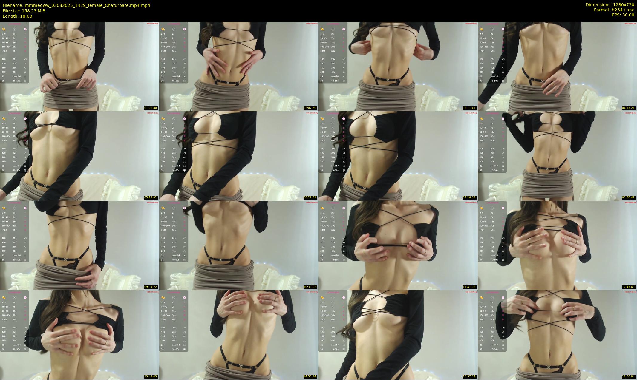 mmmeoww — 18 minute Chaturbate female cam show recording, 720p, Mar 3, 2025