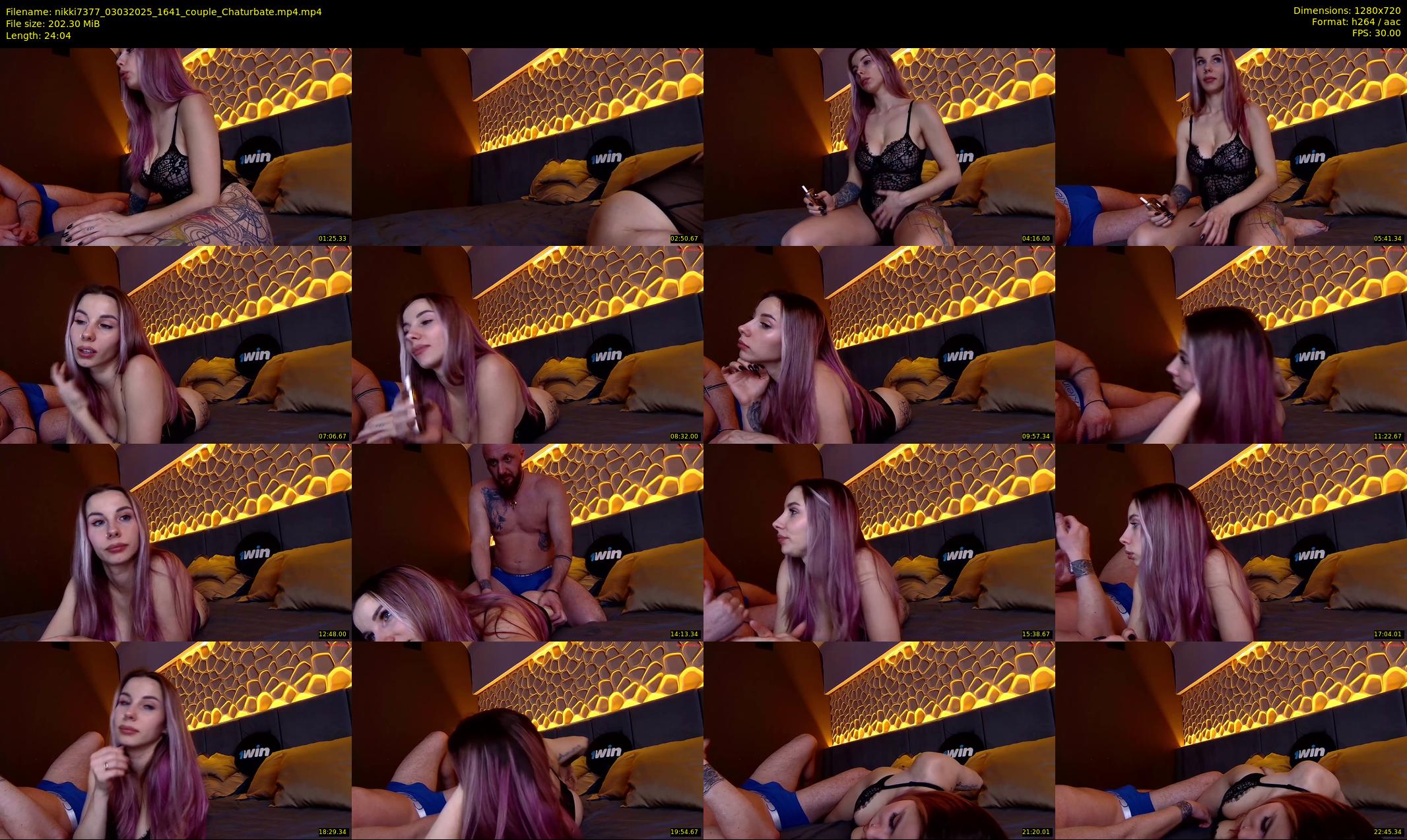 nikki7377 — 25 minute Chaturbate couple cam show recording, 720p, Mar 3, 2025