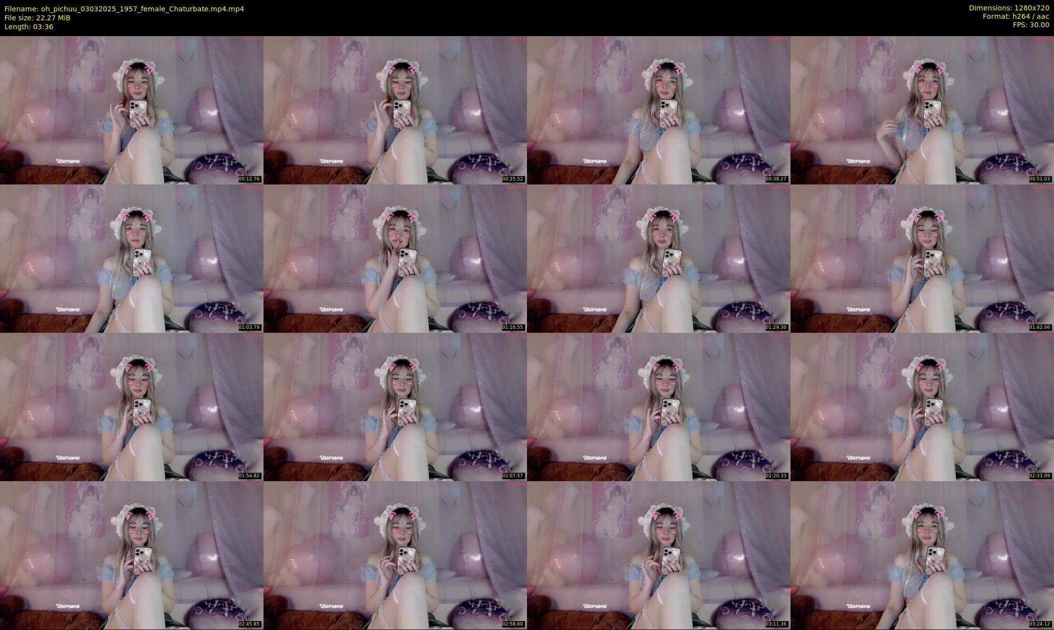 oh_pichuu — 4 minute Chaturbate female cam show recording, 720p, Mar 3, 2025