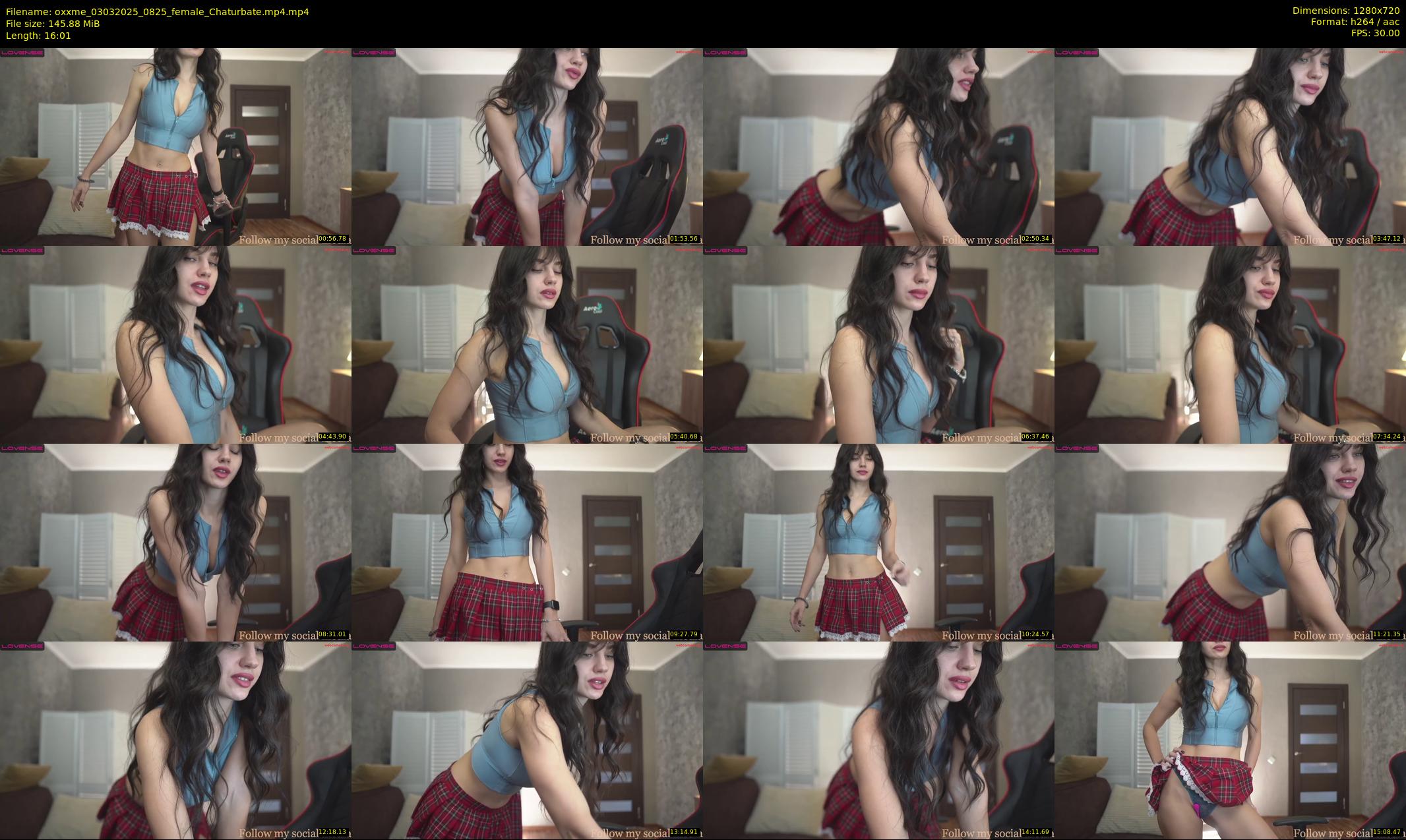 oxxme — 17 minute Chaturbate female cam show recording, 720p, Mar 3, 2025